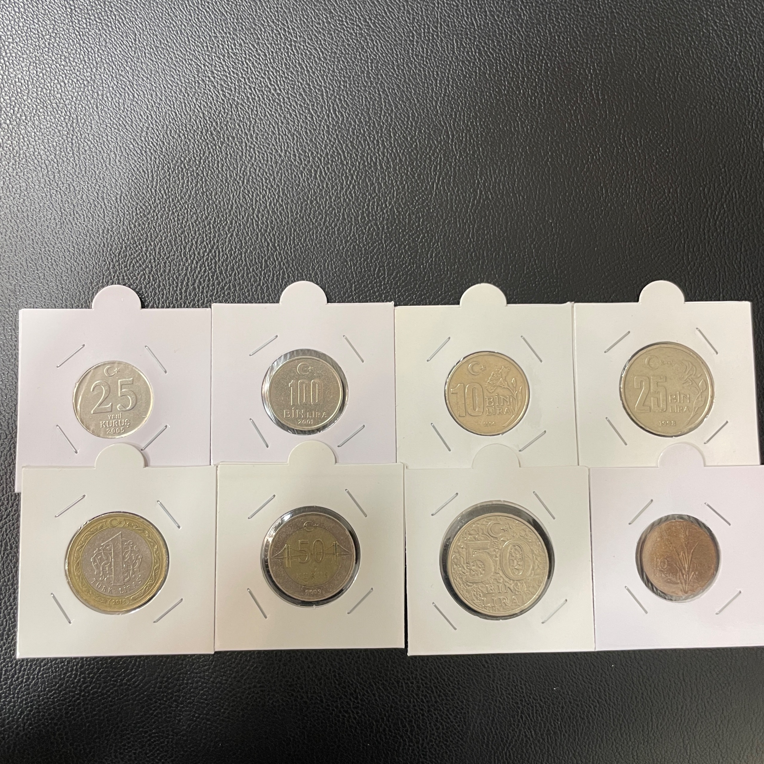 هشت عدد سکه ترکیه