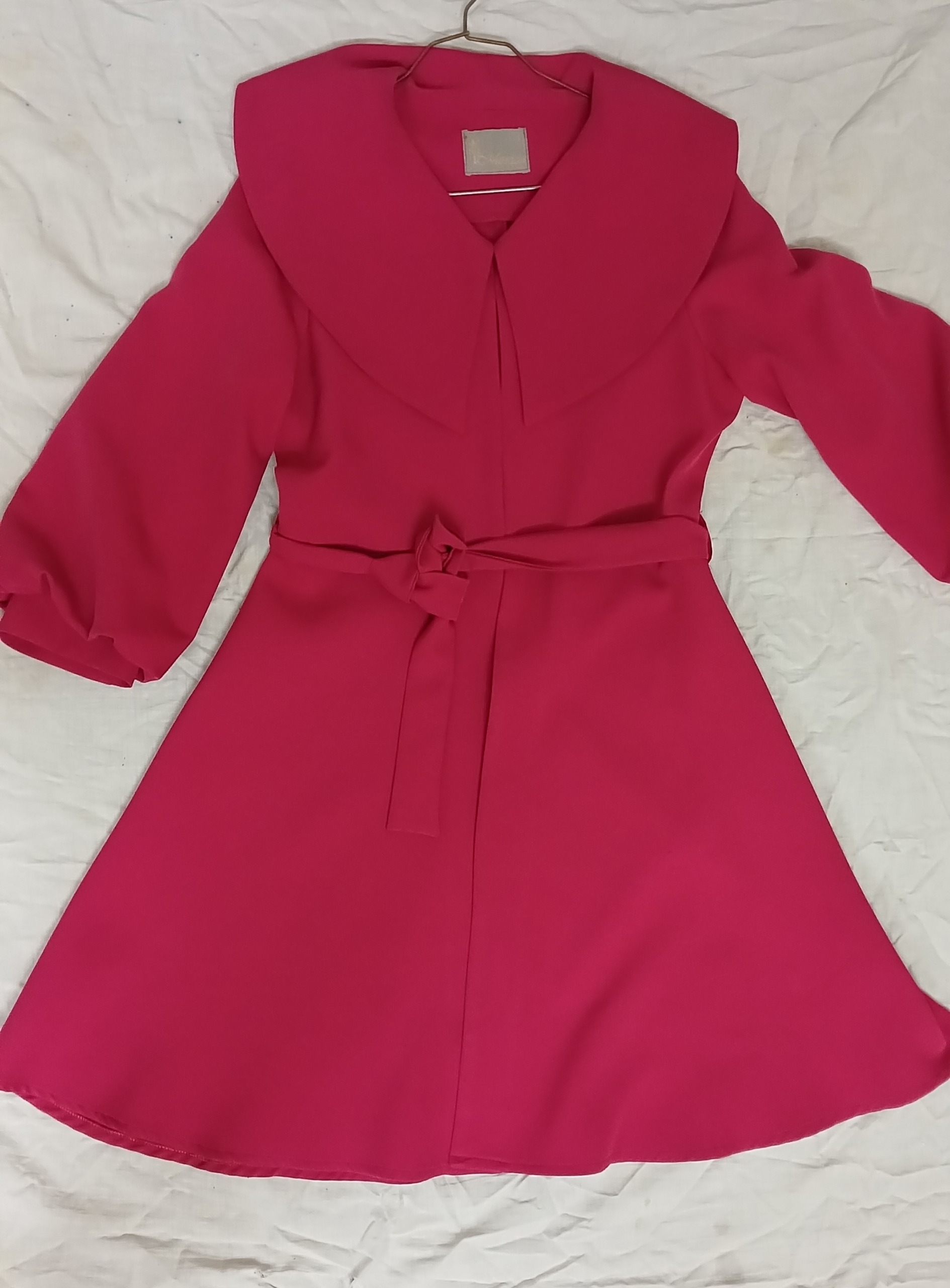 مانتوی سرخابی کرپ