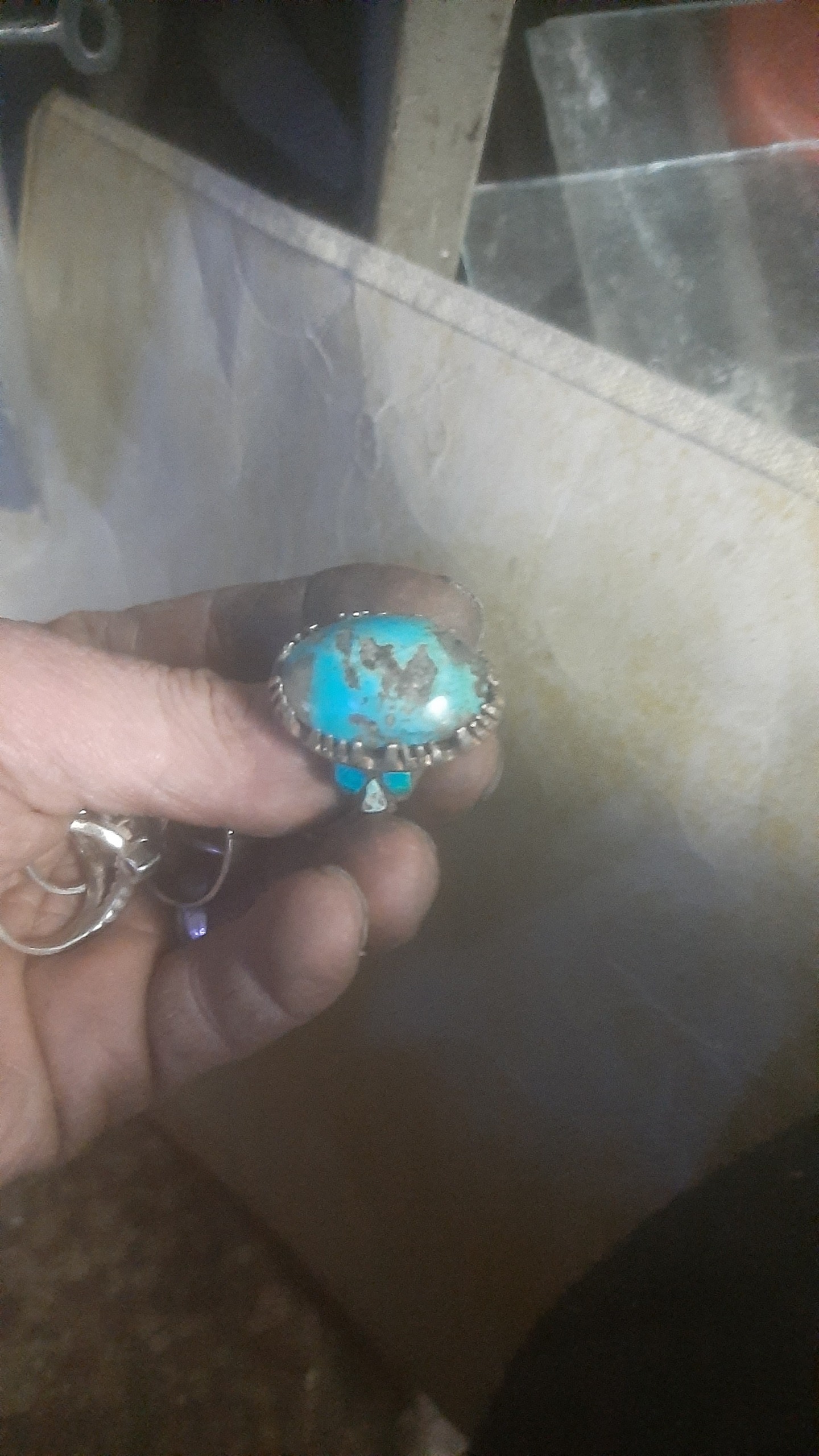 انگشتر دستساز فیروزه