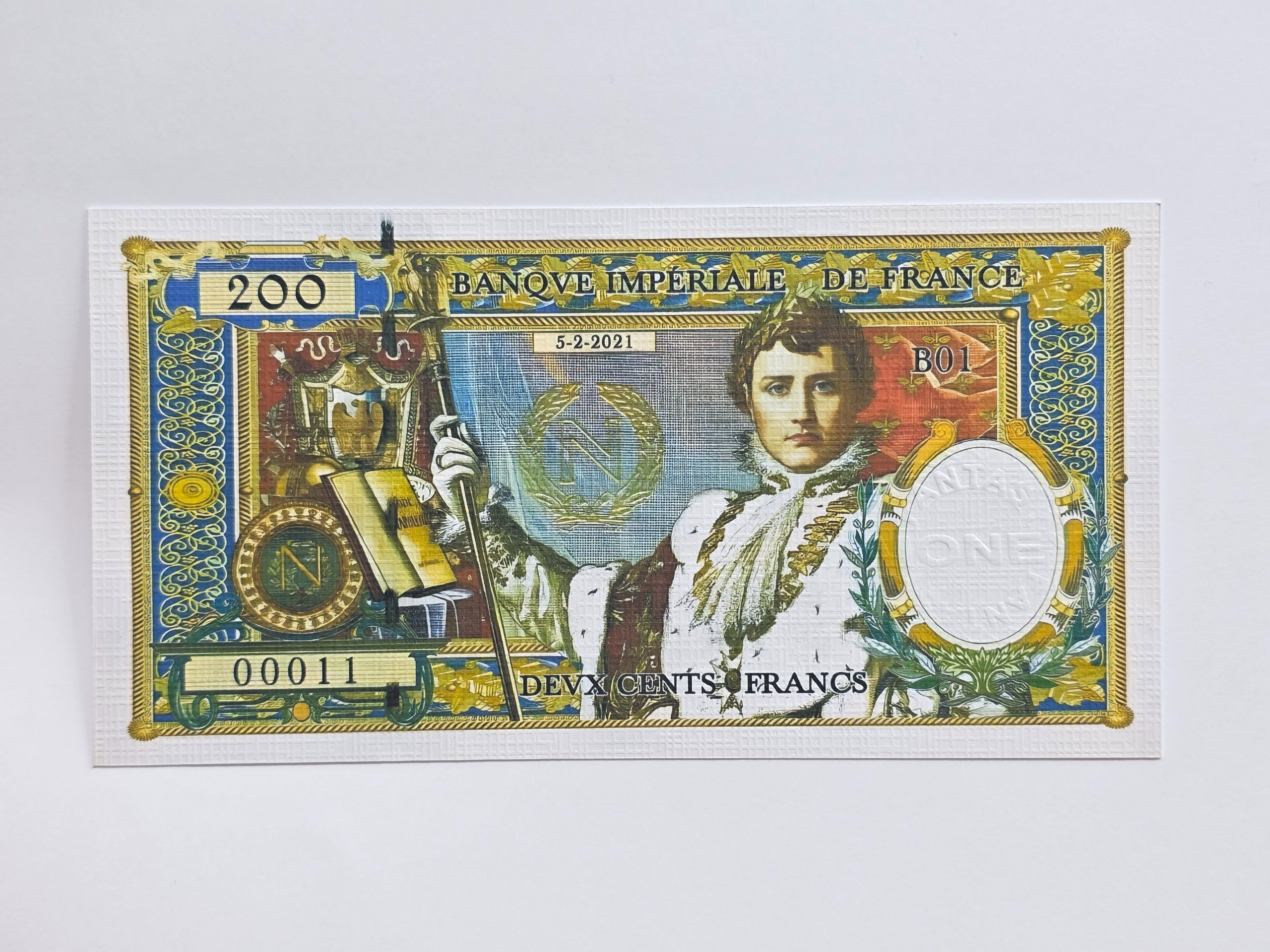 200 فرانک فرانسه ناپلئون بناپارت تابلوئی