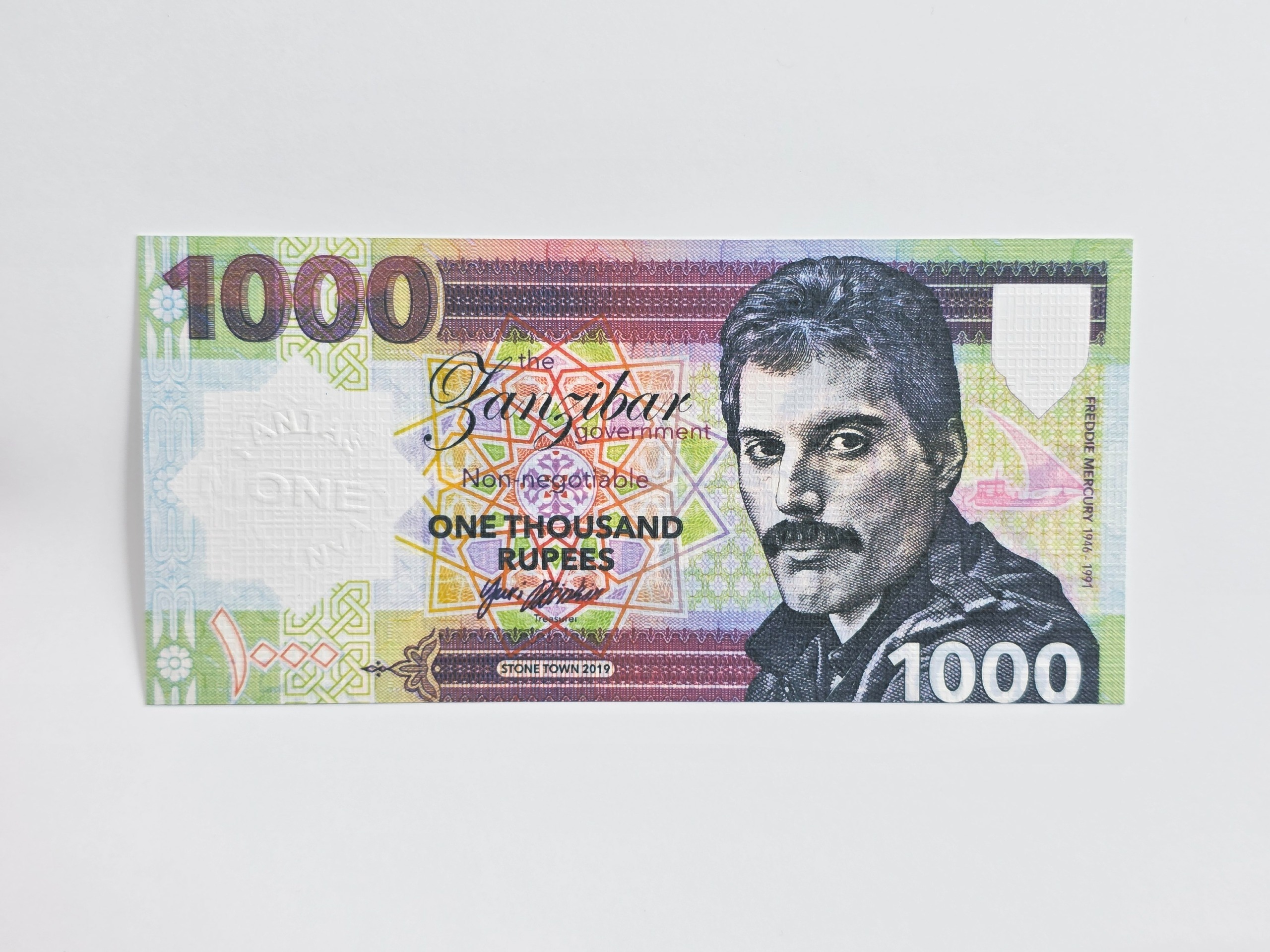 1000 روپیه فردی مرکوری (کوئین) کاغذی خاص Original