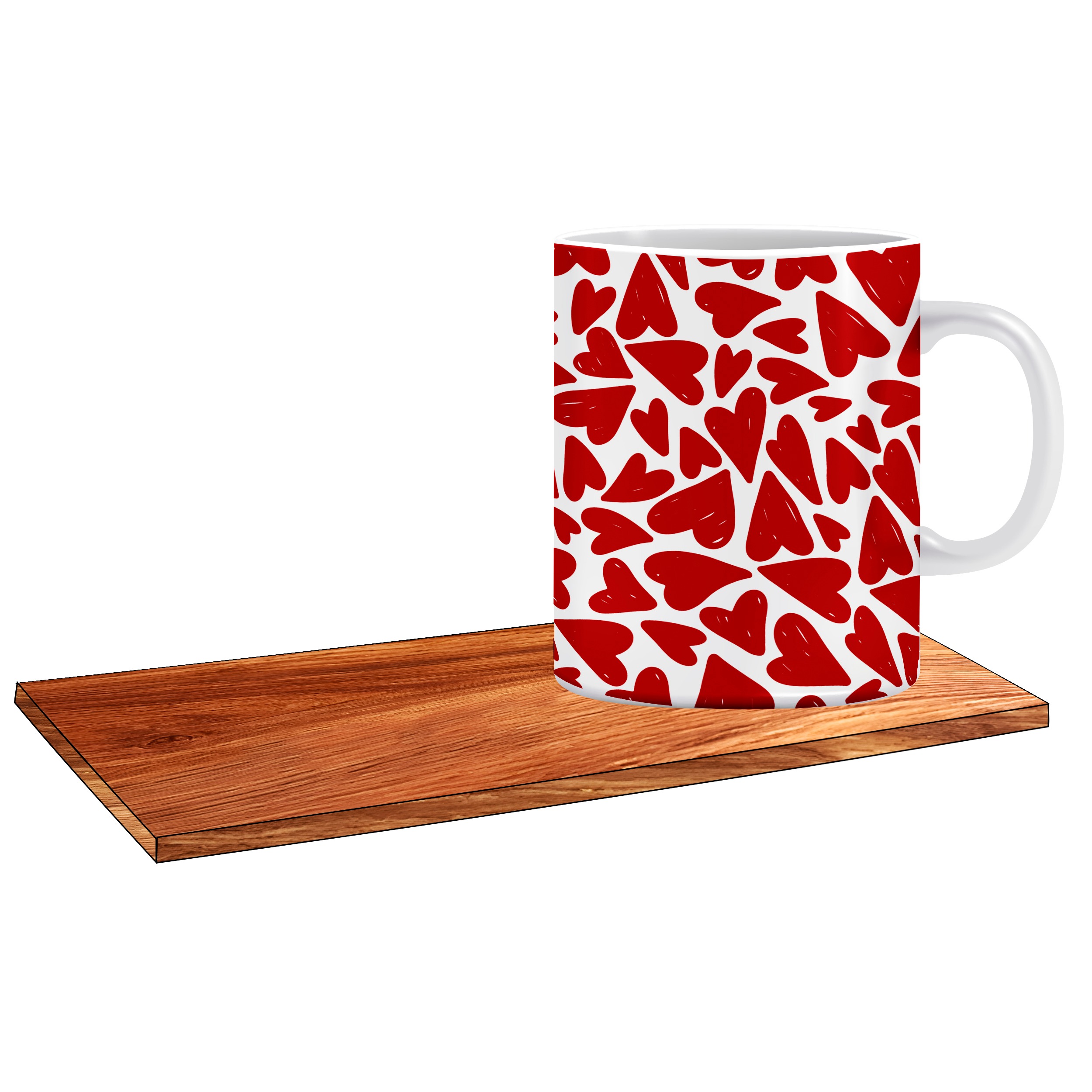 ماگ ال ایکس پی طرح قلب عاشقانه کد 376