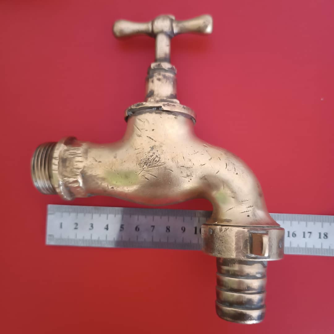 شیرآب برنجی سنگین قدیمی