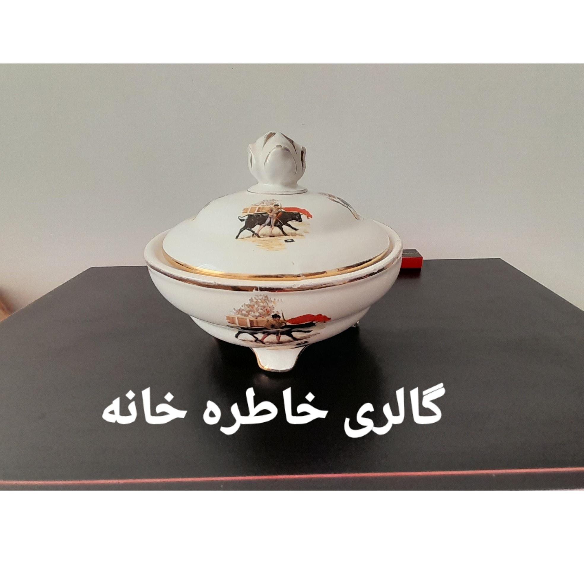 شکلات خوری سرامیکی طرح گاوبازی