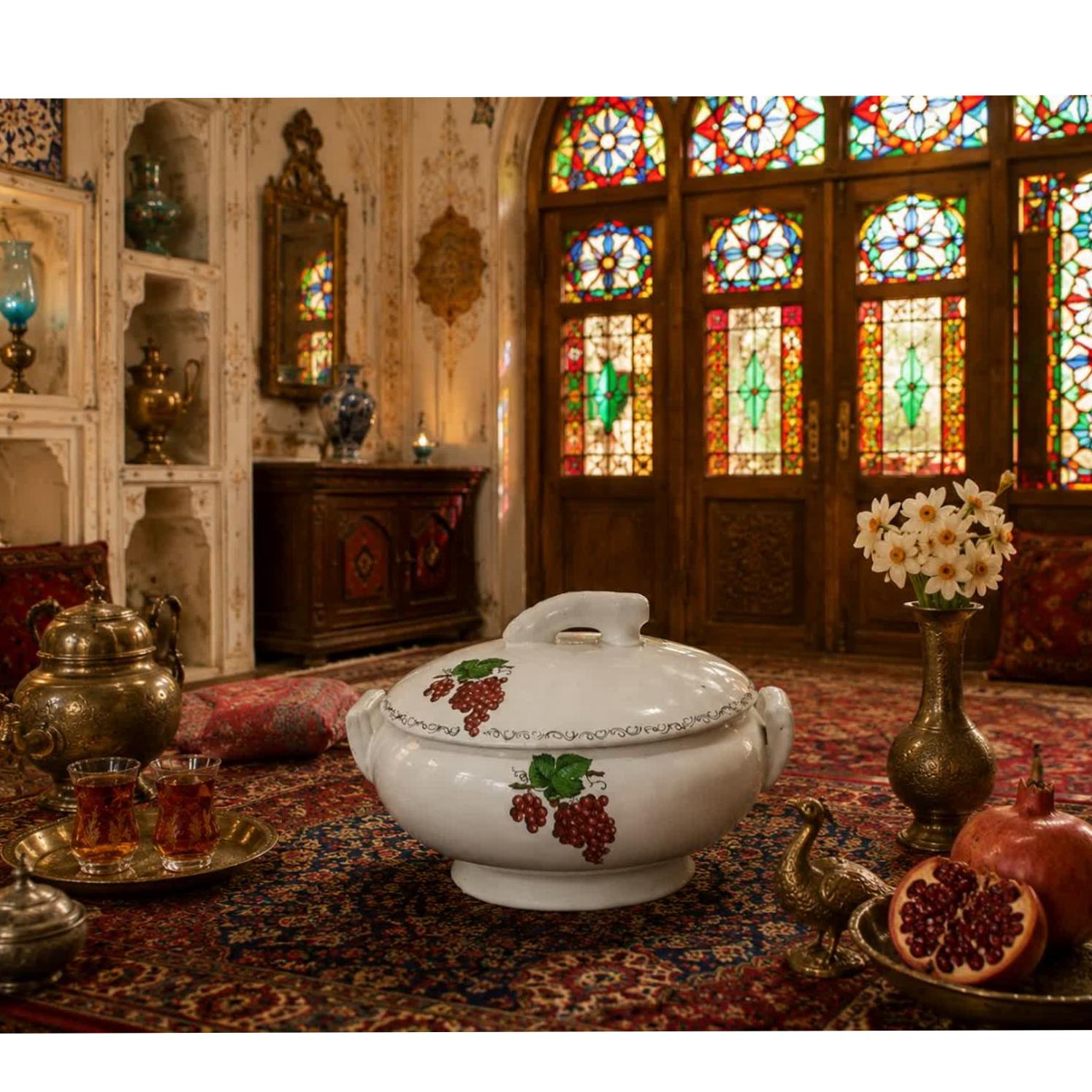 ظرف سرامیکی قدیمی