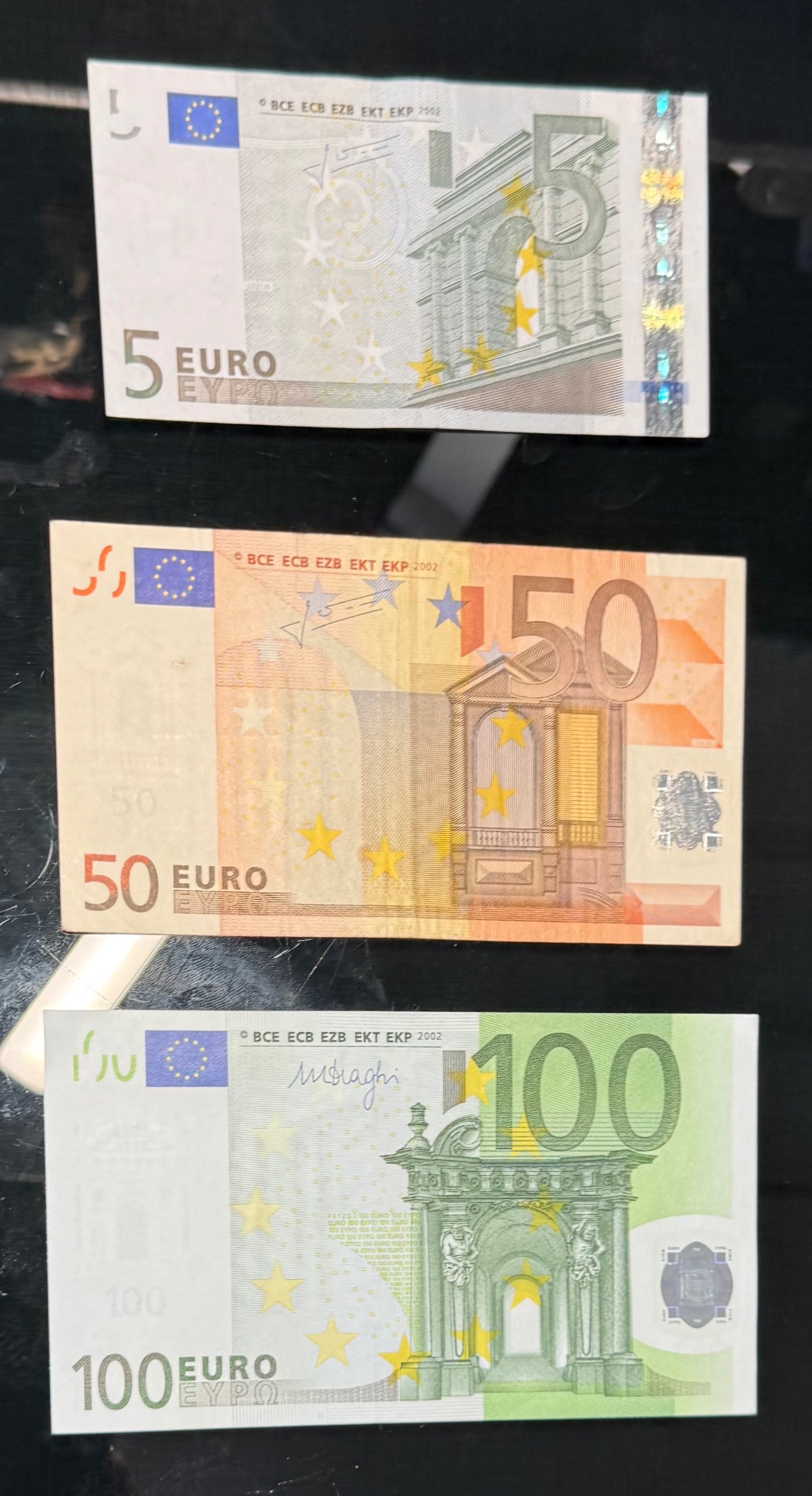 نیم ست 5،50،100 یورو سری قدیمی کمیاب (توضیحات)