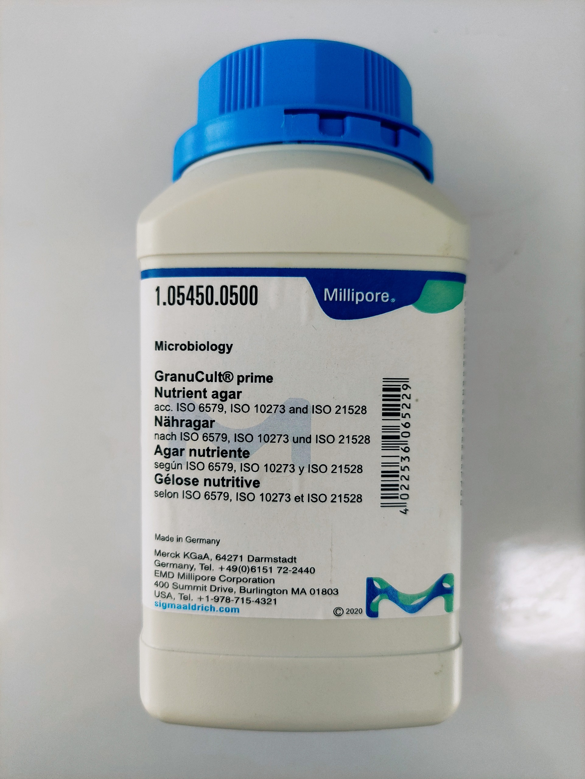 مخیط کشت نوترینت آگار (NA)- مرک آلمان- 500 گرم