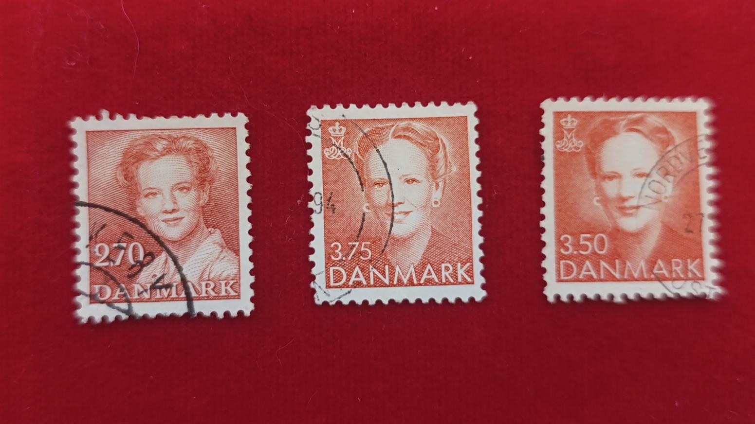 کد 95 و 94 تمبر مهر خورده خارجی