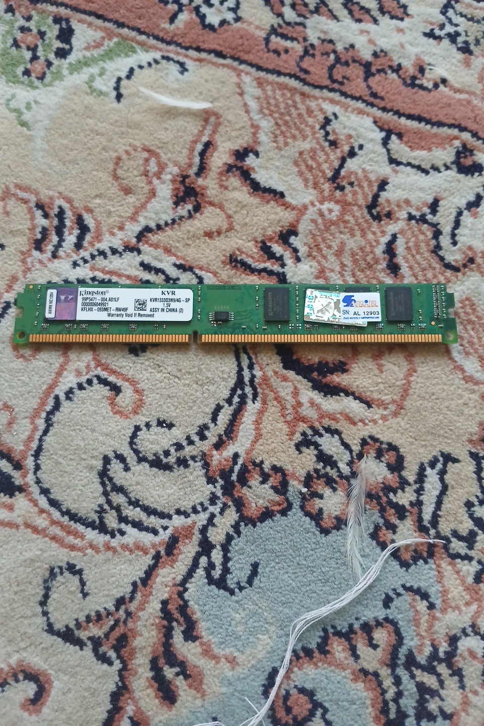 رم کینگستون 4گیگ ddr3 1333h