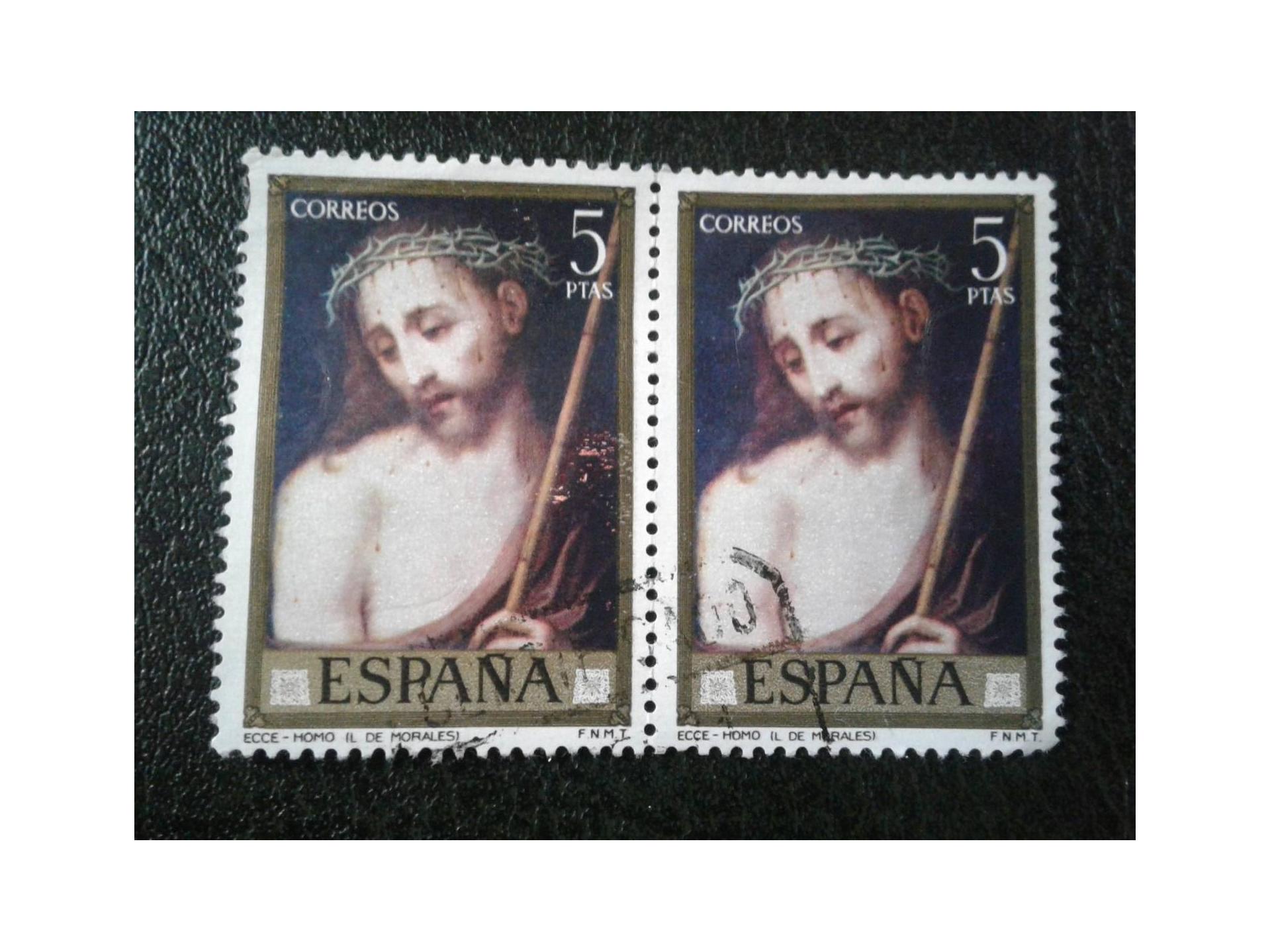 2 عدد تمبر تابلویی اسپانیا