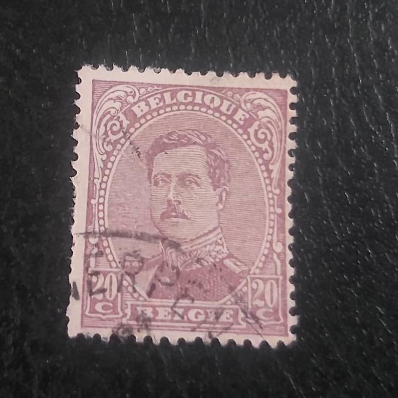 تمبر کلاسیک پادشاه آلبرت اول بلژیک 1915کمیاب