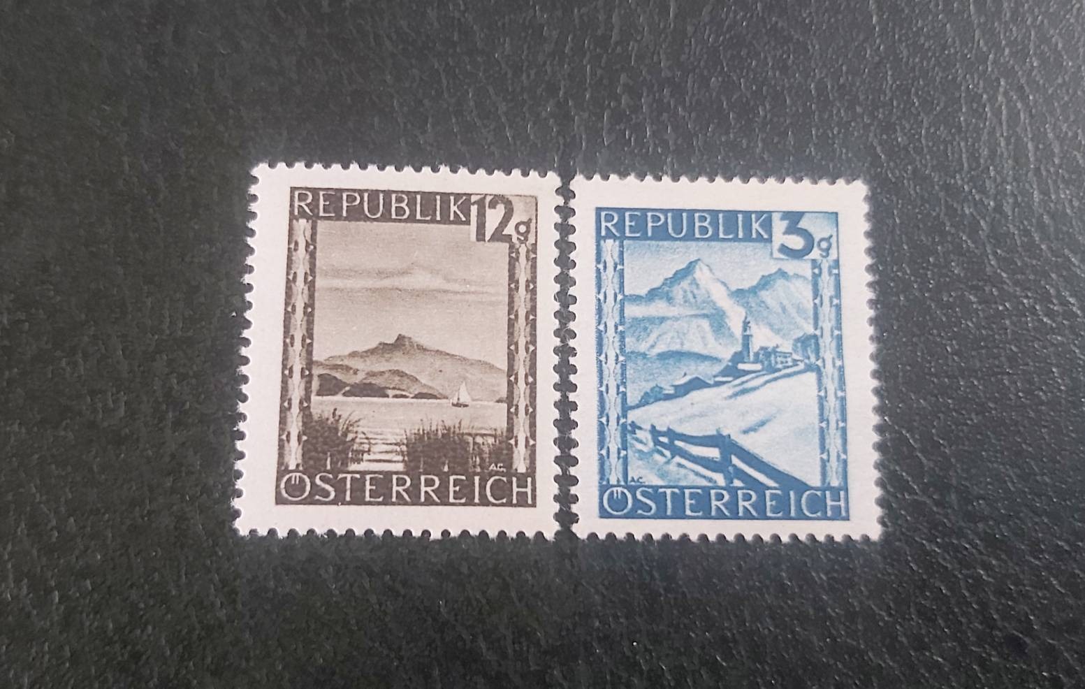 سری تمبرکلاسیک مناظر زیبا تیرول اتریش سال 1945