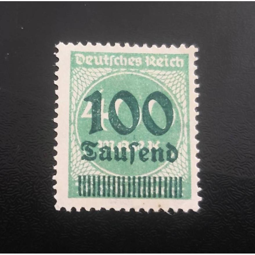 تمبر کلاسیک ارزشمند آلمان رایش سورشارژ سال 1923