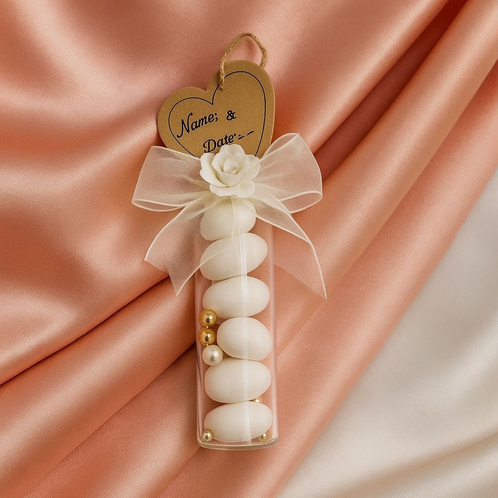 گیفت نبات شیشه ای استوانه ای