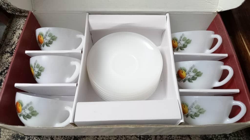 فنجان نعلبکی ارکوپال فرانسه گلمیوه