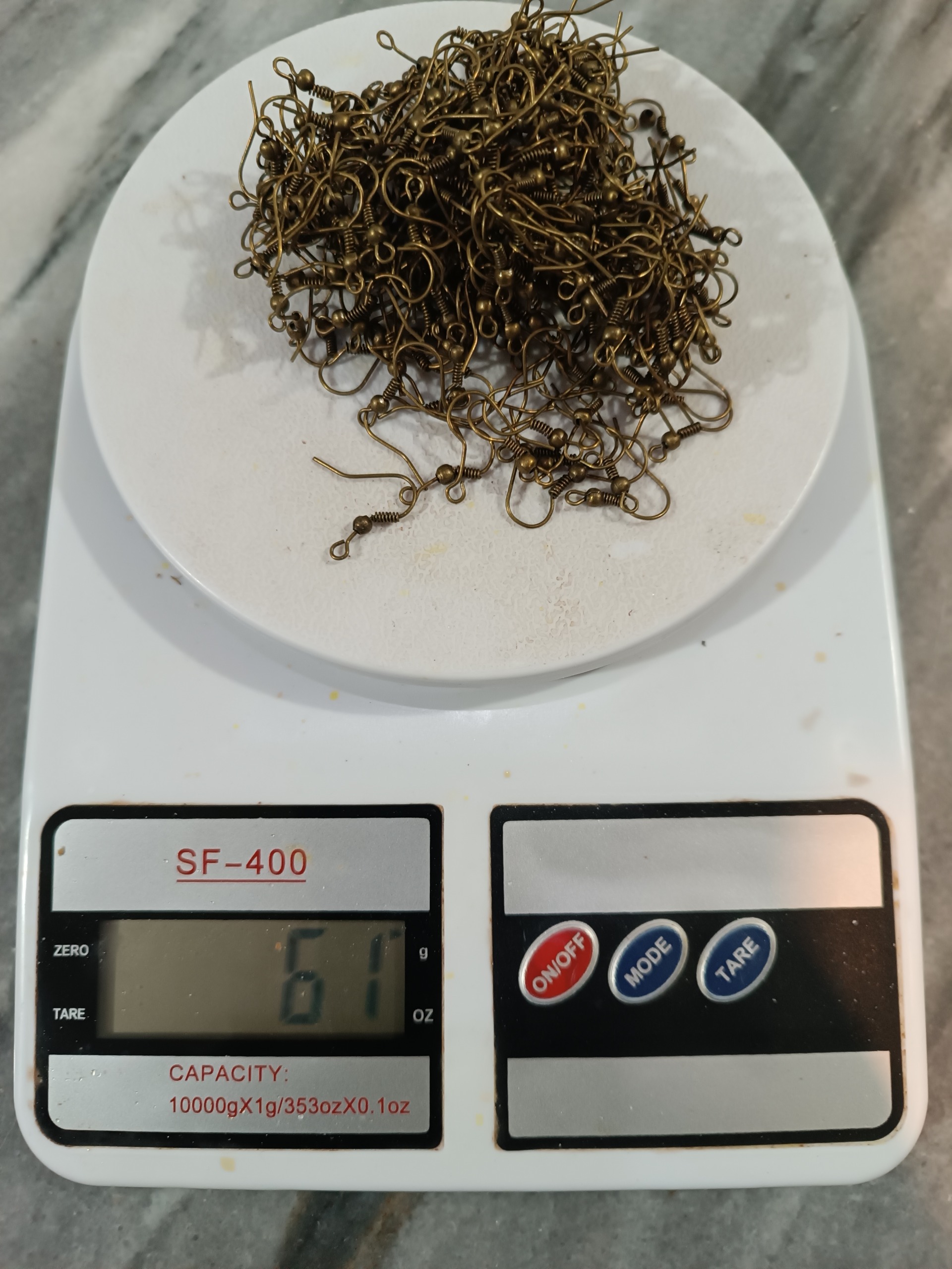 گیره ساخت گوشواره رنگ برنجی