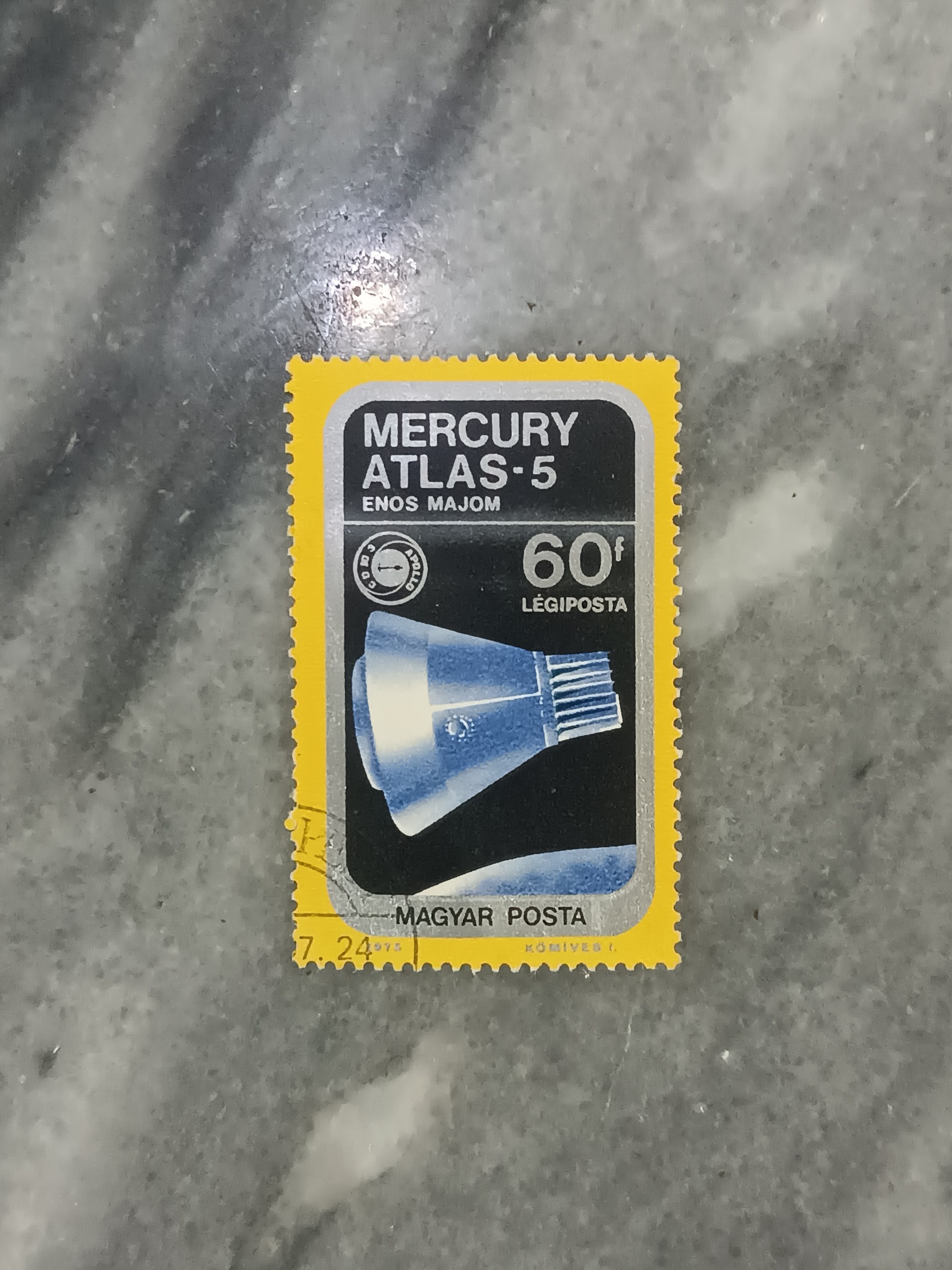تمبر کشور مجارستان پروژه مرکوری