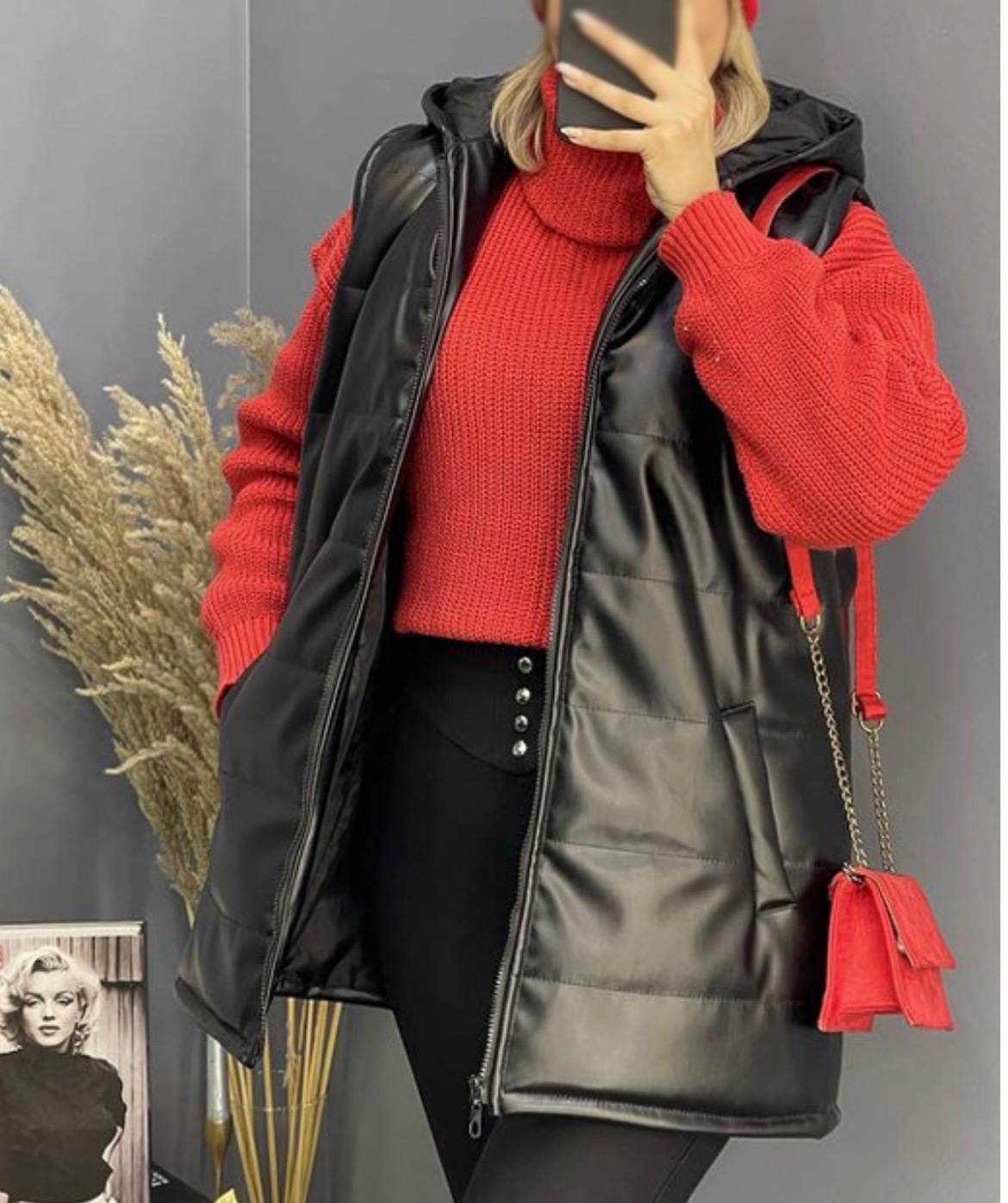 وست پافر چرم زنانه