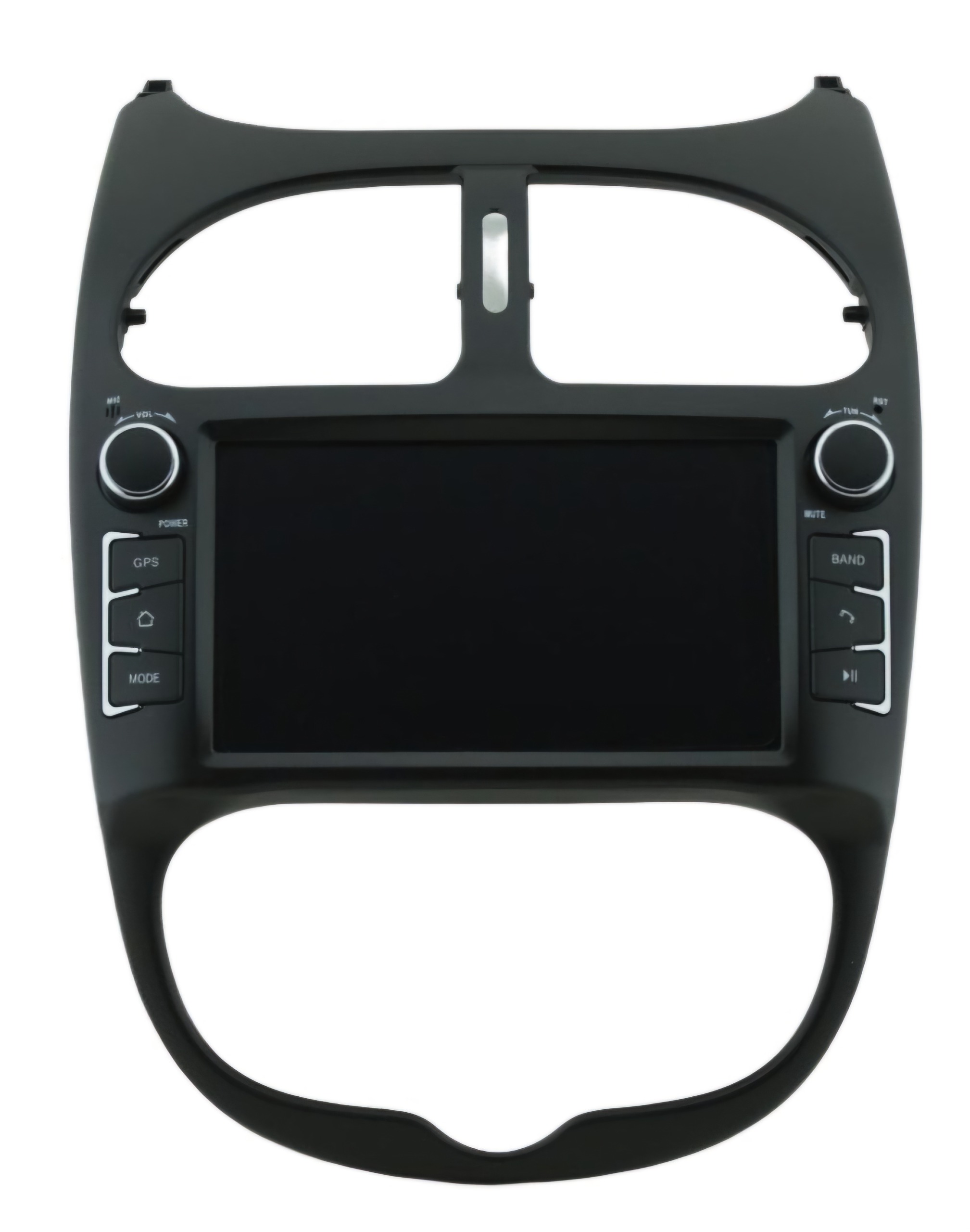 مانیتور ماشین 206 فابریکی همراه دوربین دنده عقب