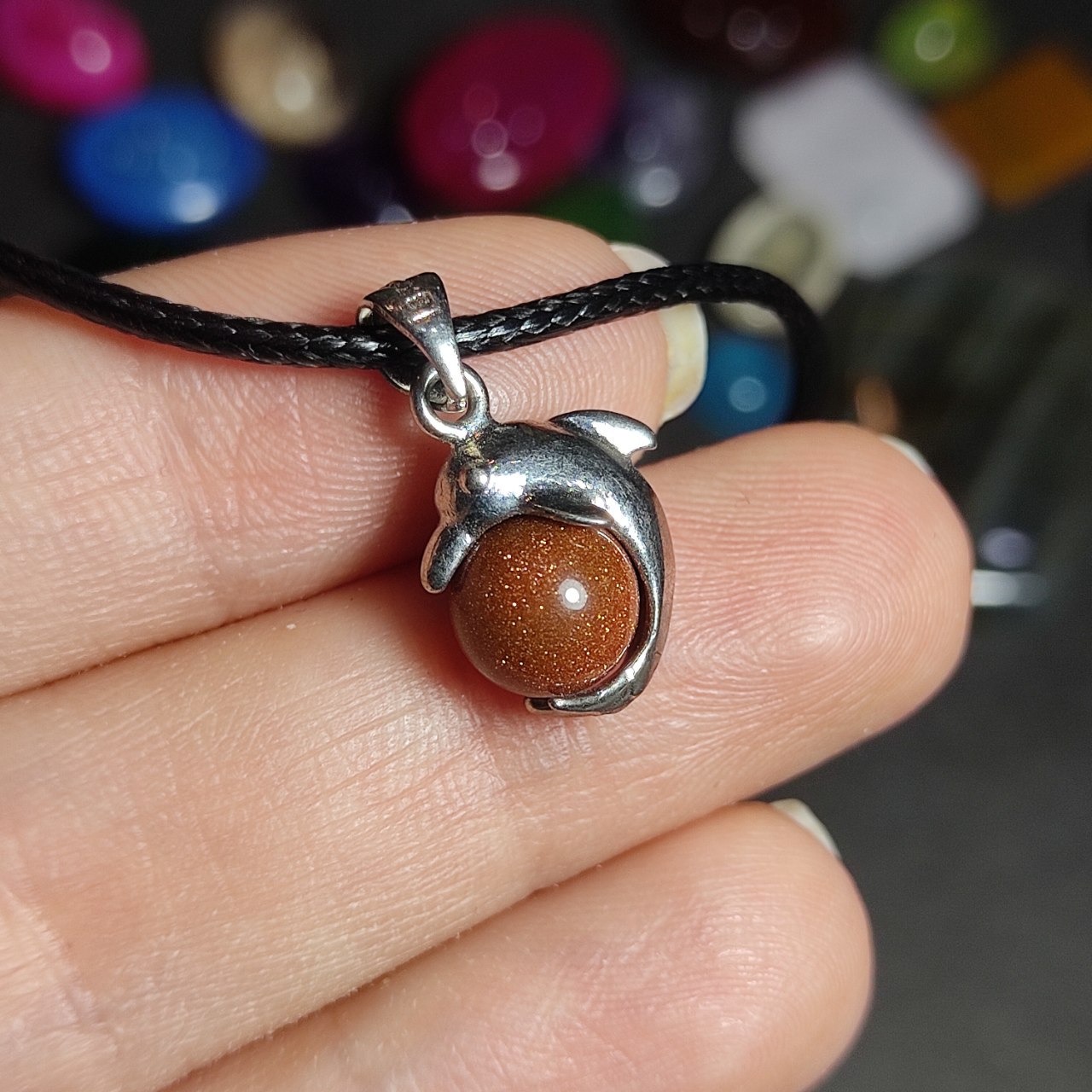  گردنبند سنگ دلربا  کد  10082