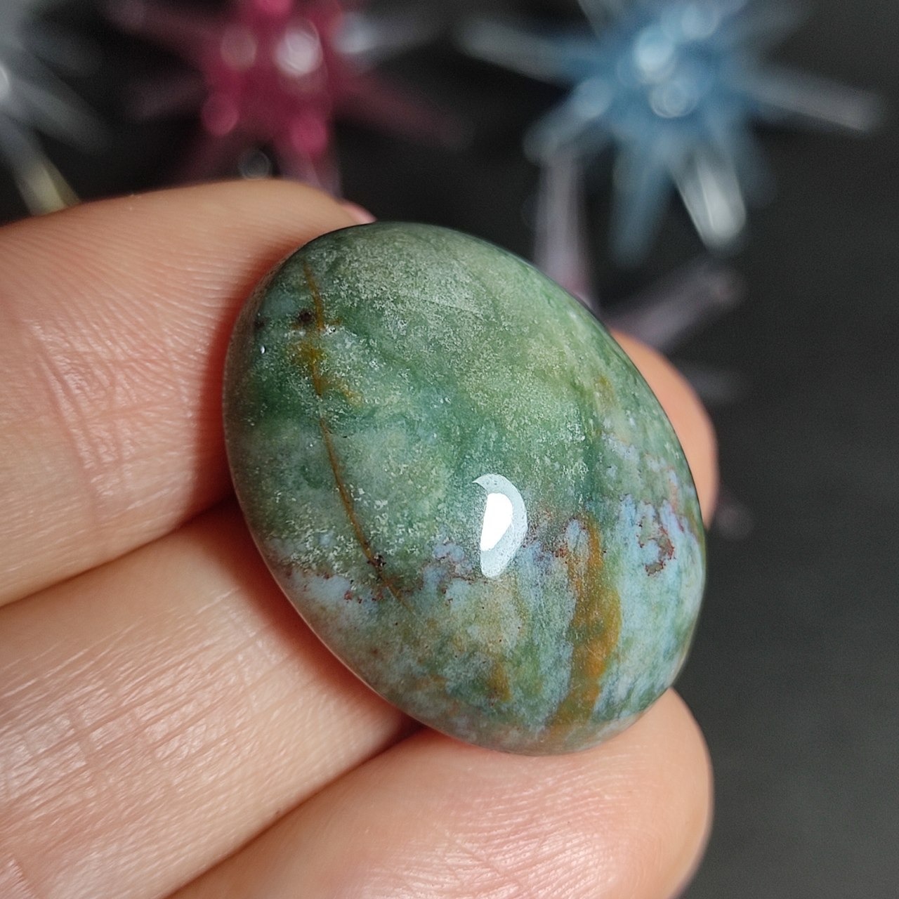 نگین سنگ طبیعی سنگ خون  معدنی کد 10105