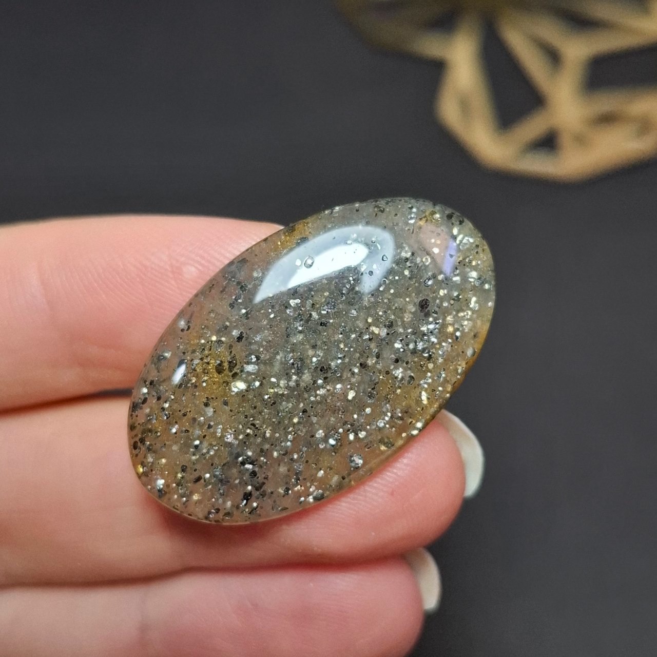 نگین سنگ طبیعی کوارتز معدنی کد 10348