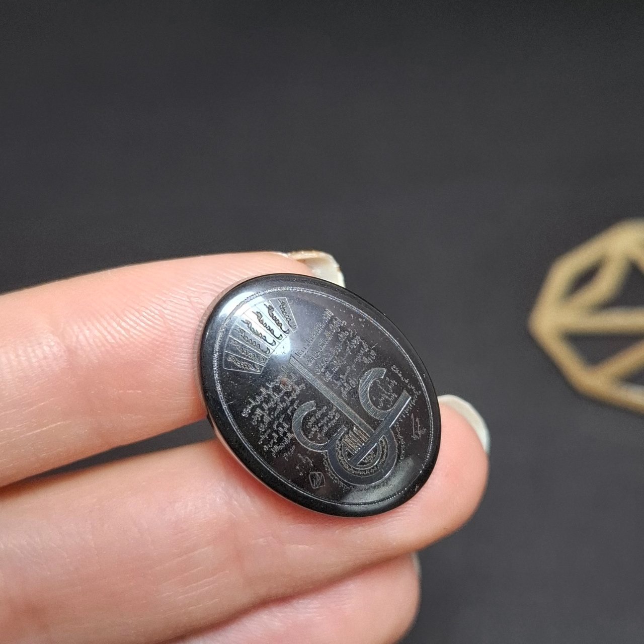 نگین سنگ حدید معدنی دعای عین العلی کد 10356