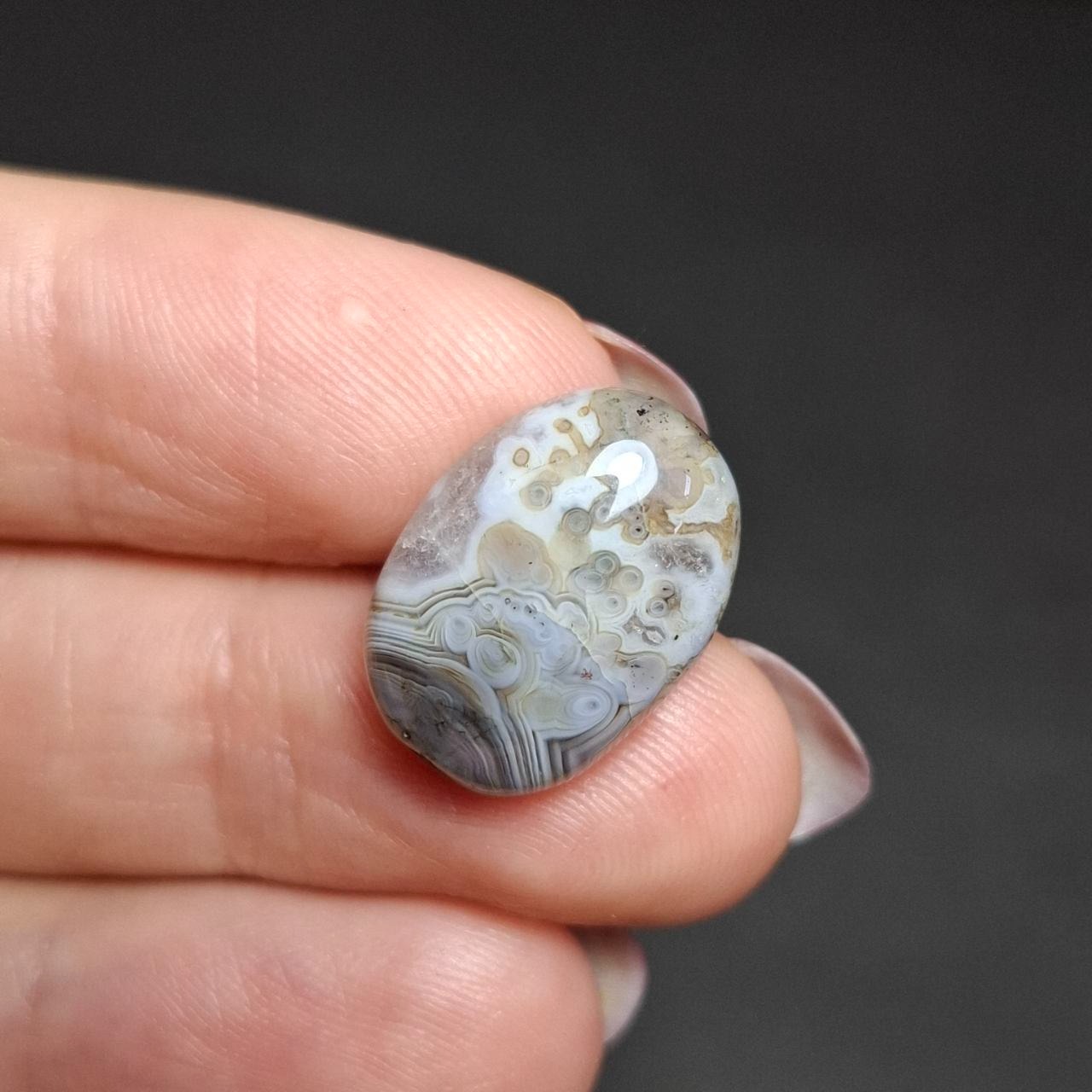 نگین سنگ طبیعی عقیق معدنی خراسانی کد 10398