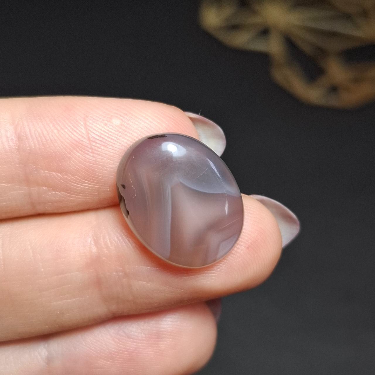 نگین سنگ طبیعی عقیق معدنی خراسانی کد 10399