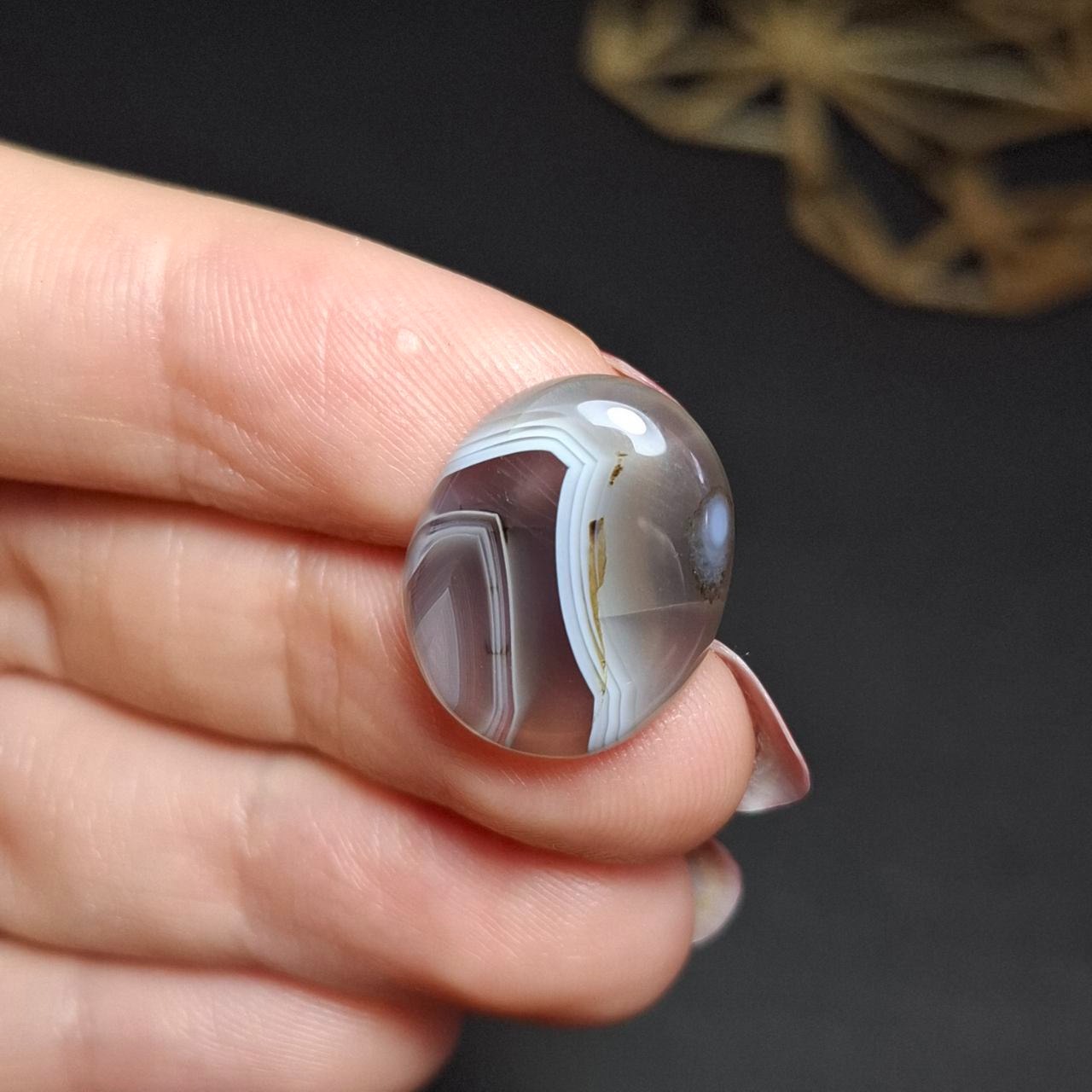 نگین سنگ طبیعی عقیق معدنی خراسانی کد 10401