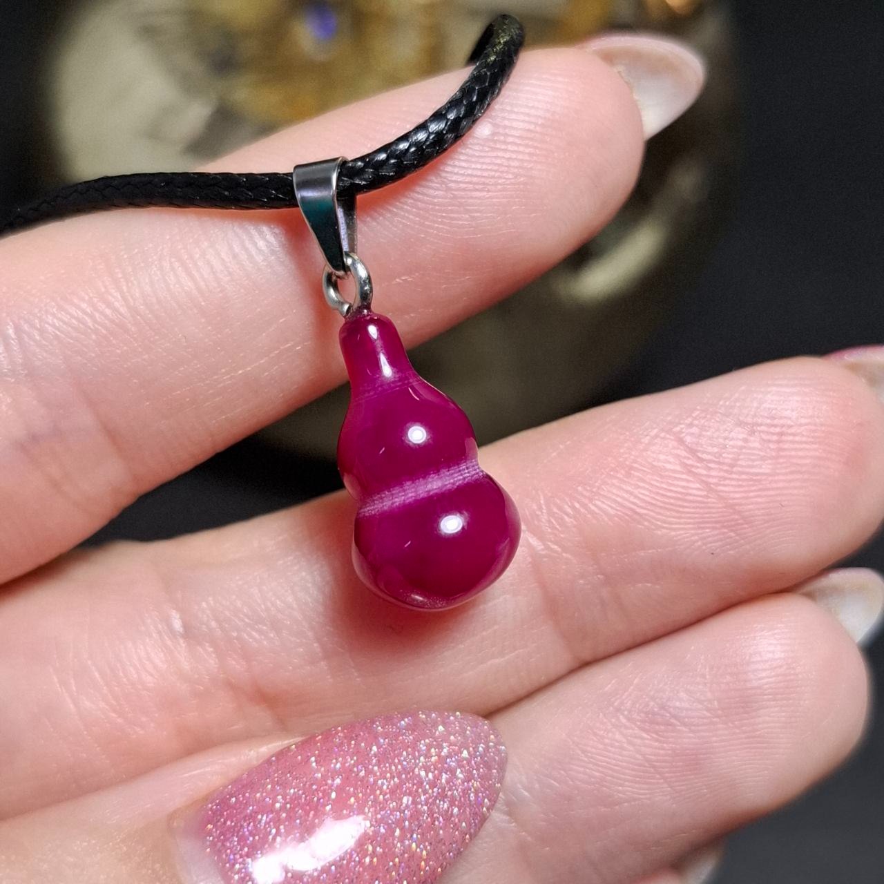  گردنبند آویز سنگ عقیق معدنی کد 10444