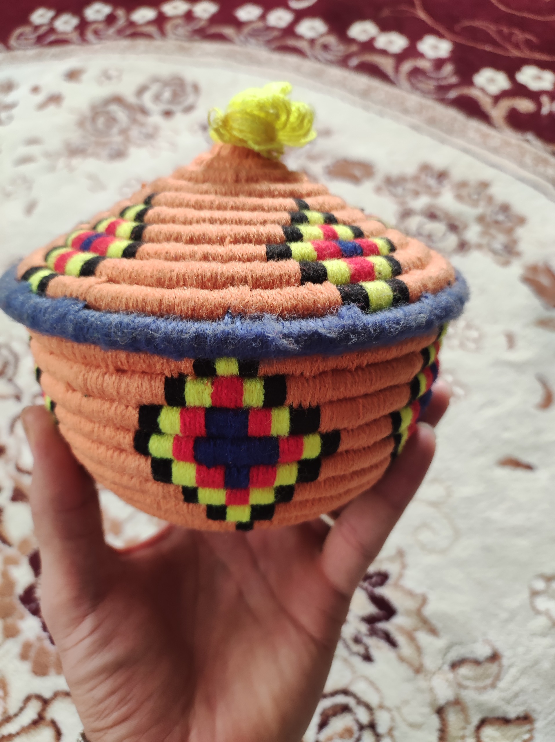 ظروف میوه خوری و شکلات خوری حصیر دست بافت