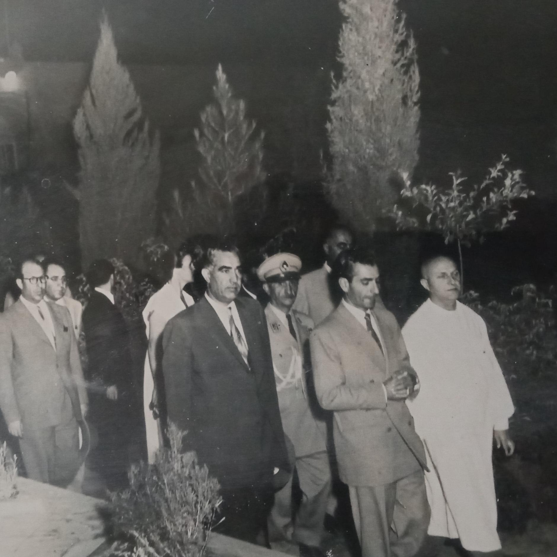 عکس حضور محمد رضا شاه پهلوی در کرمان