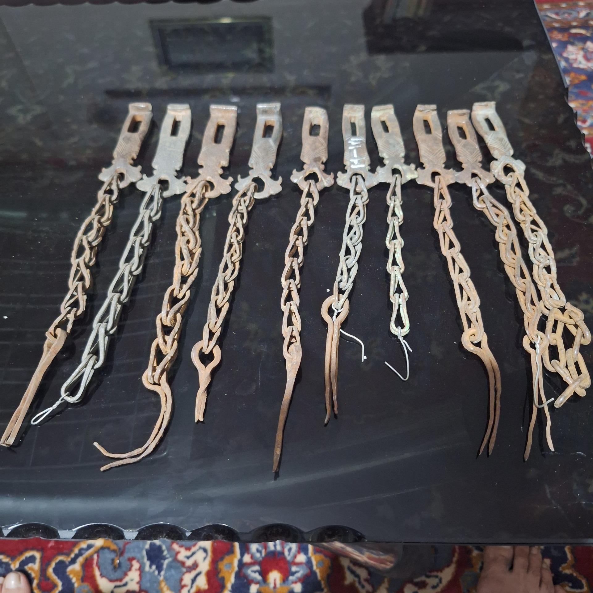 چفت درب چوبی فولادی قدیمی