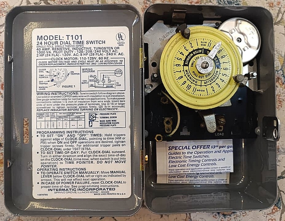 تایمر صنعتی Intermatic T101 (آمریکایی)