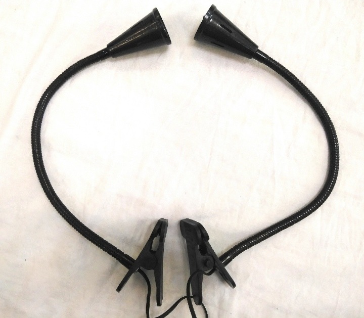 یکجفت چراغ گیره دار خرطومی(سوکت سوزنی)