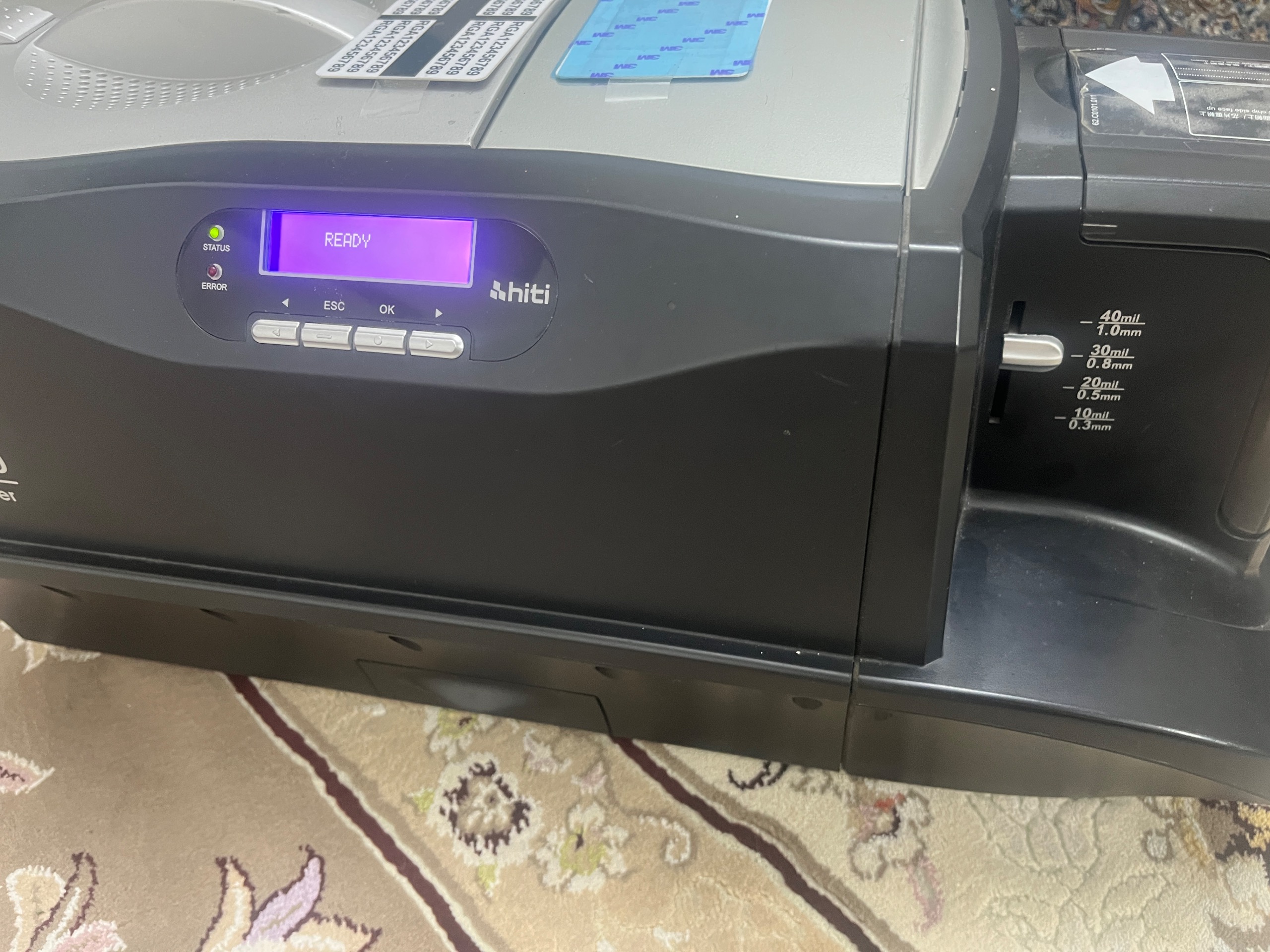 پرینتر کارت pvc با انکودینگ کارت مغناطیسی