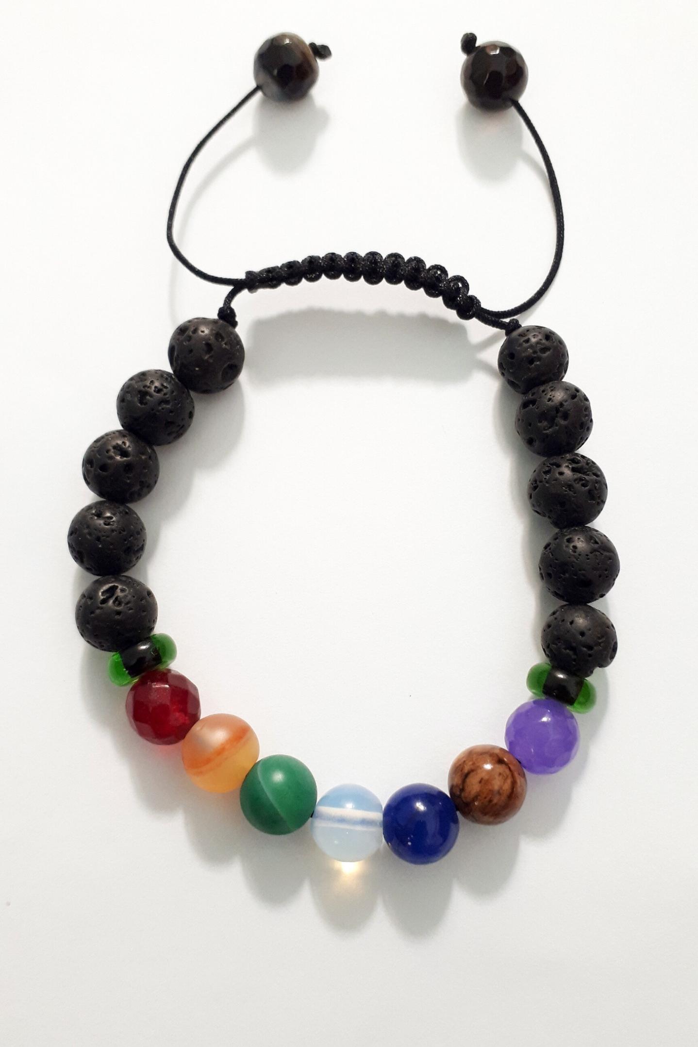 دستبند سنگی هفت مراکز بدن