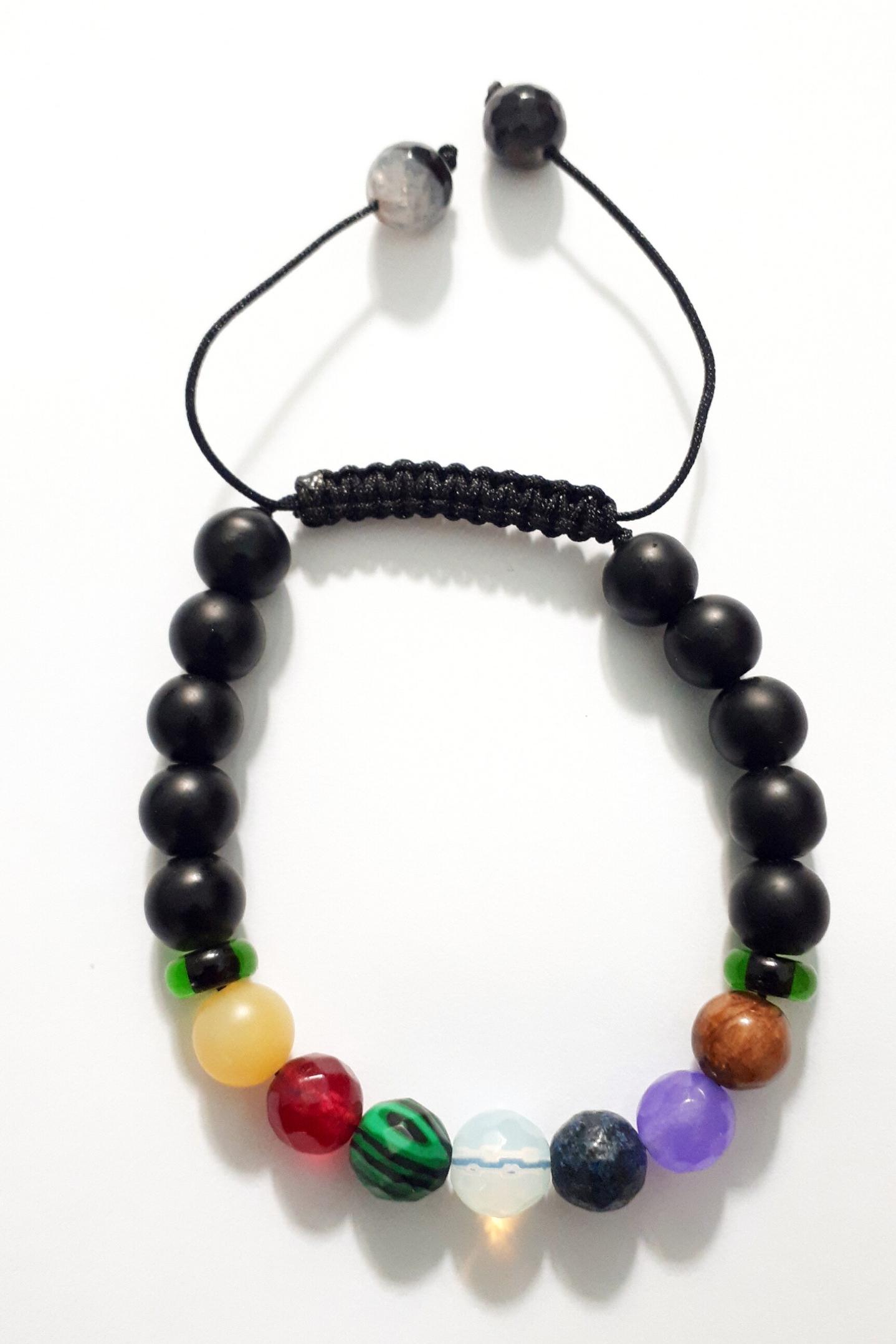 دستبند سنگی هفت مراکز بدن