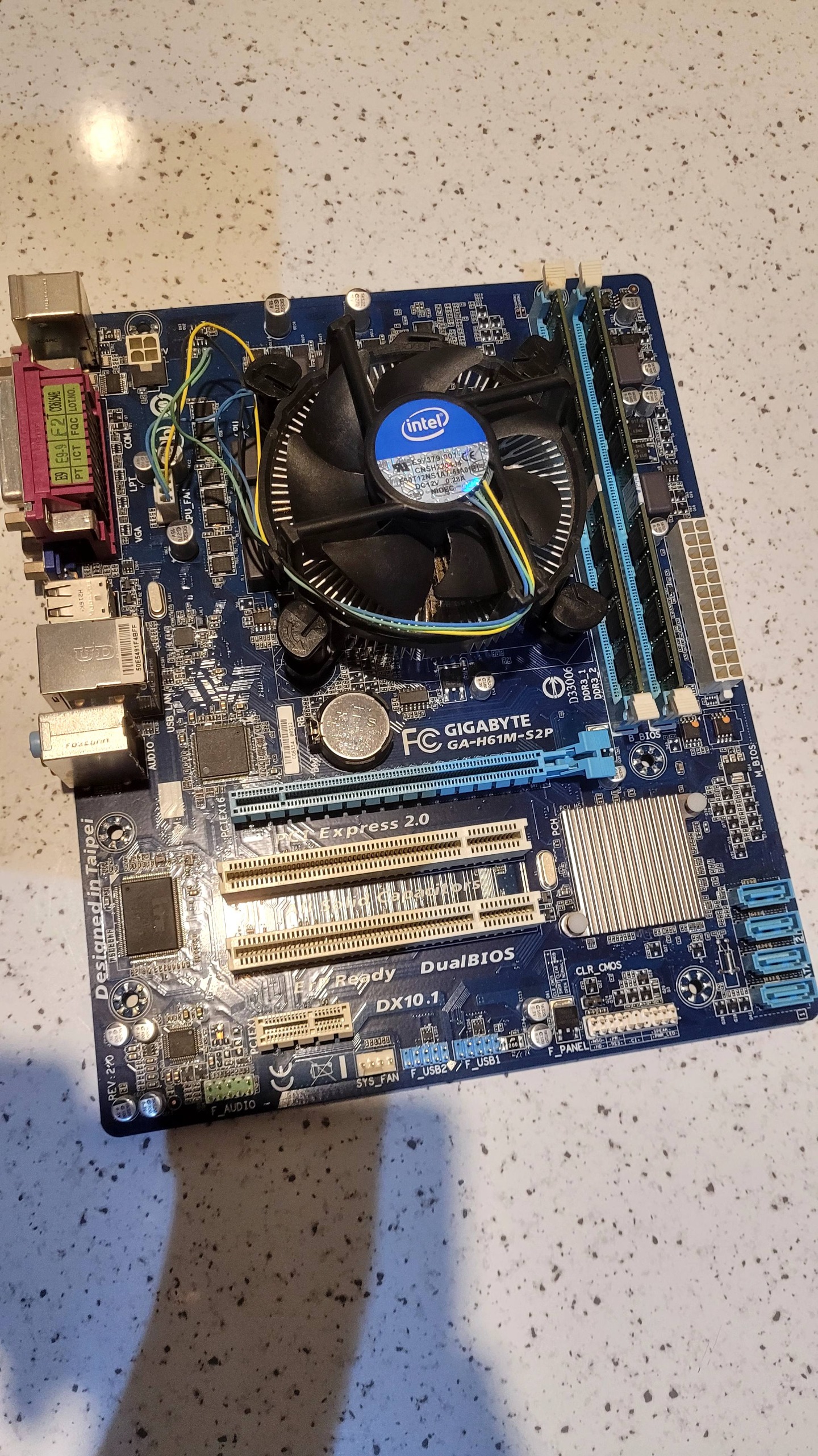 باندل پردازنده i7-3770, h61m
