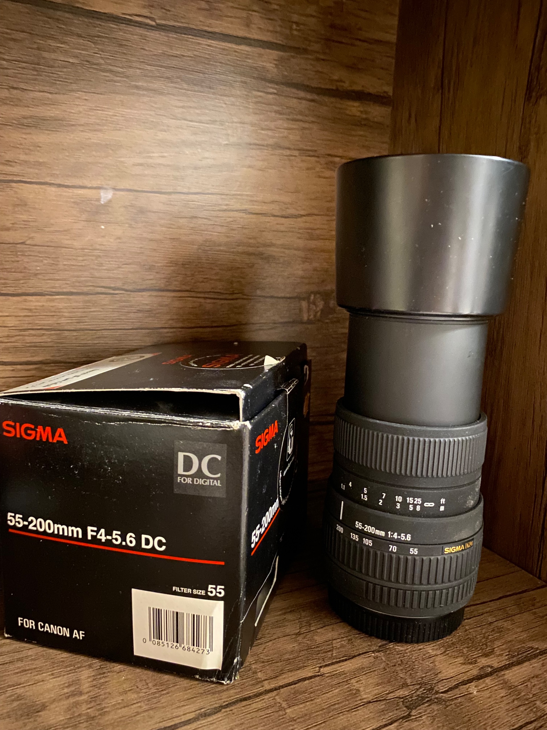 لنز تله سیگما کنون55-200