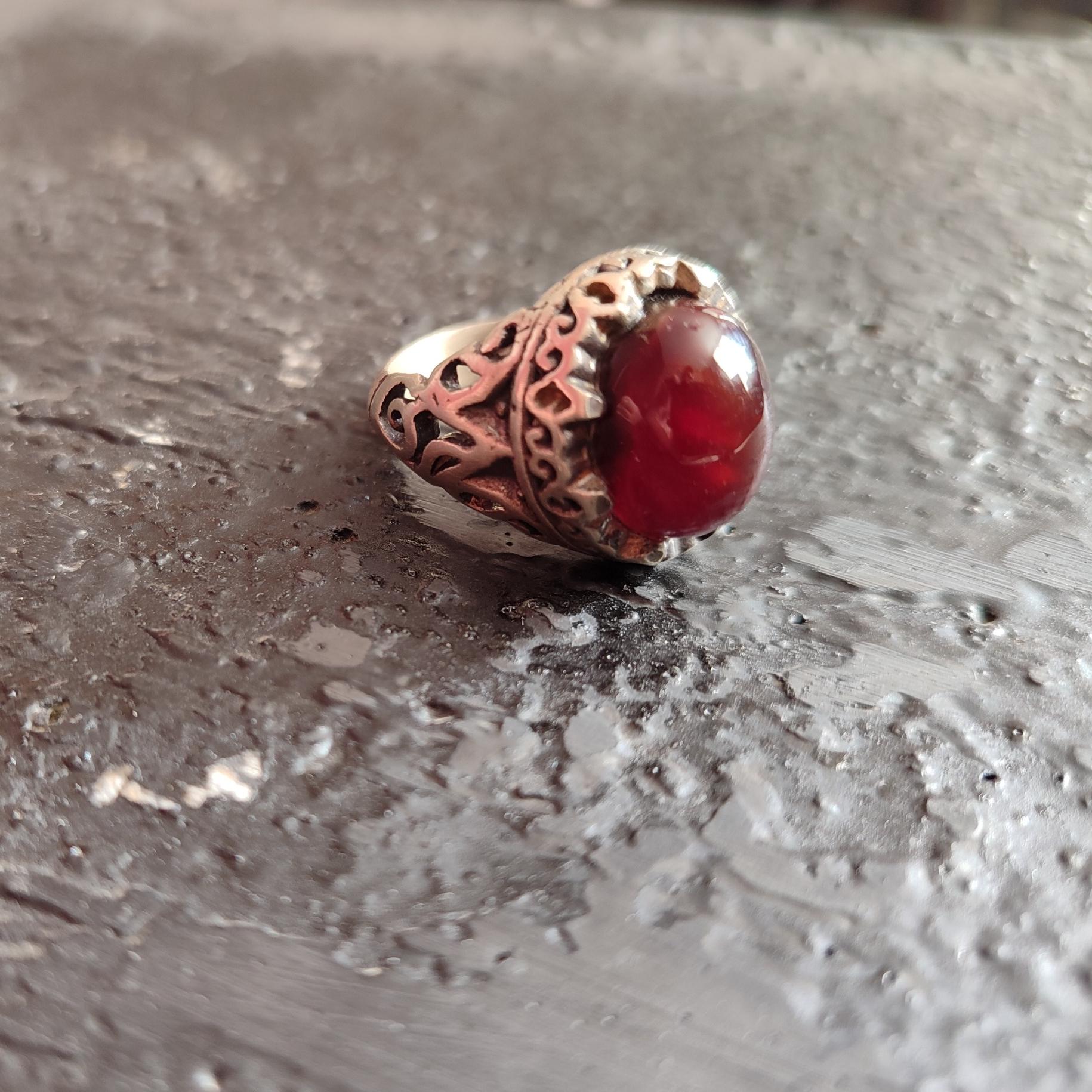 انگشتر سنگ ناب