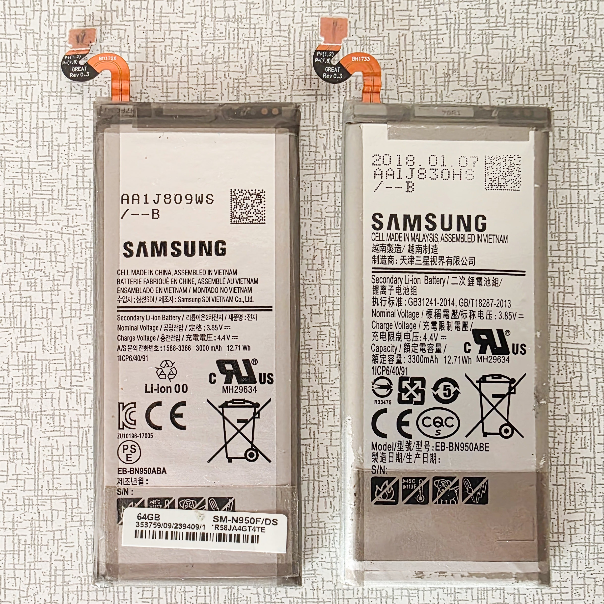 باتری Galaxy Note 8