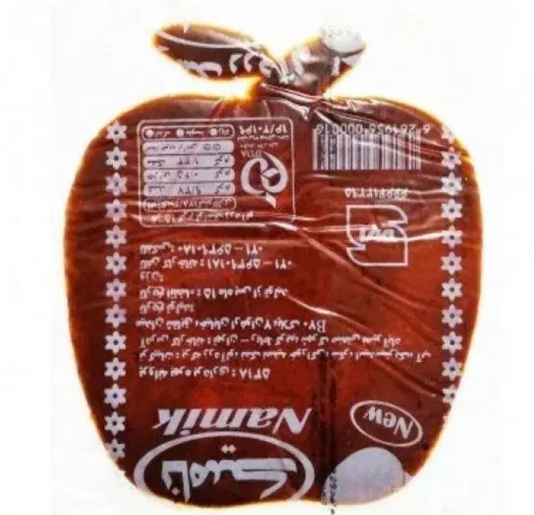 لواشک زردآلویی طرح سیب نامیک