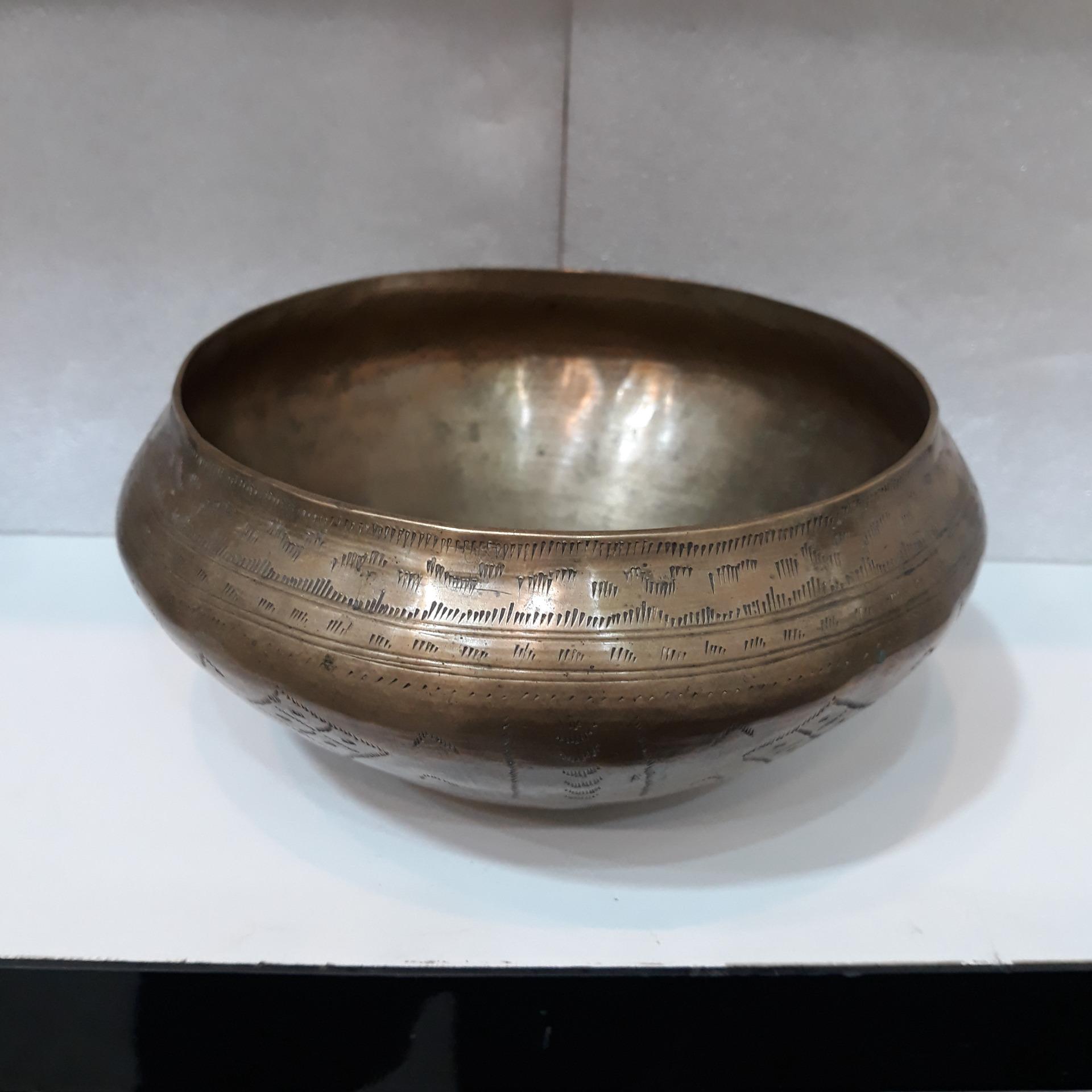 دخل برنجی قلم کاری قاجاری