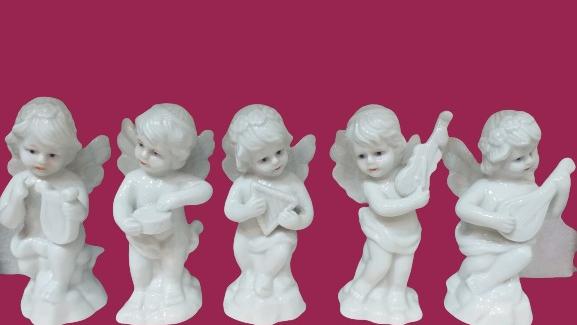 ست 5 تایی فرشته سرامیکی نوازنده