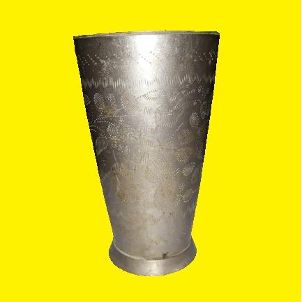 جام فلزی ورشو با طرح حکاکی سنتی اثر اصیل ایرانی