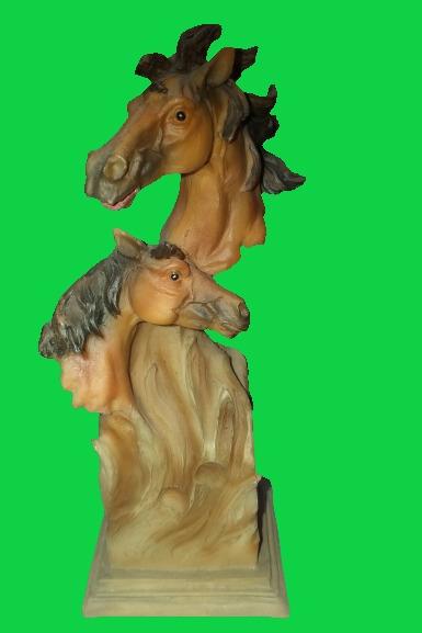 مجسمه دکوراتیو دو اسب