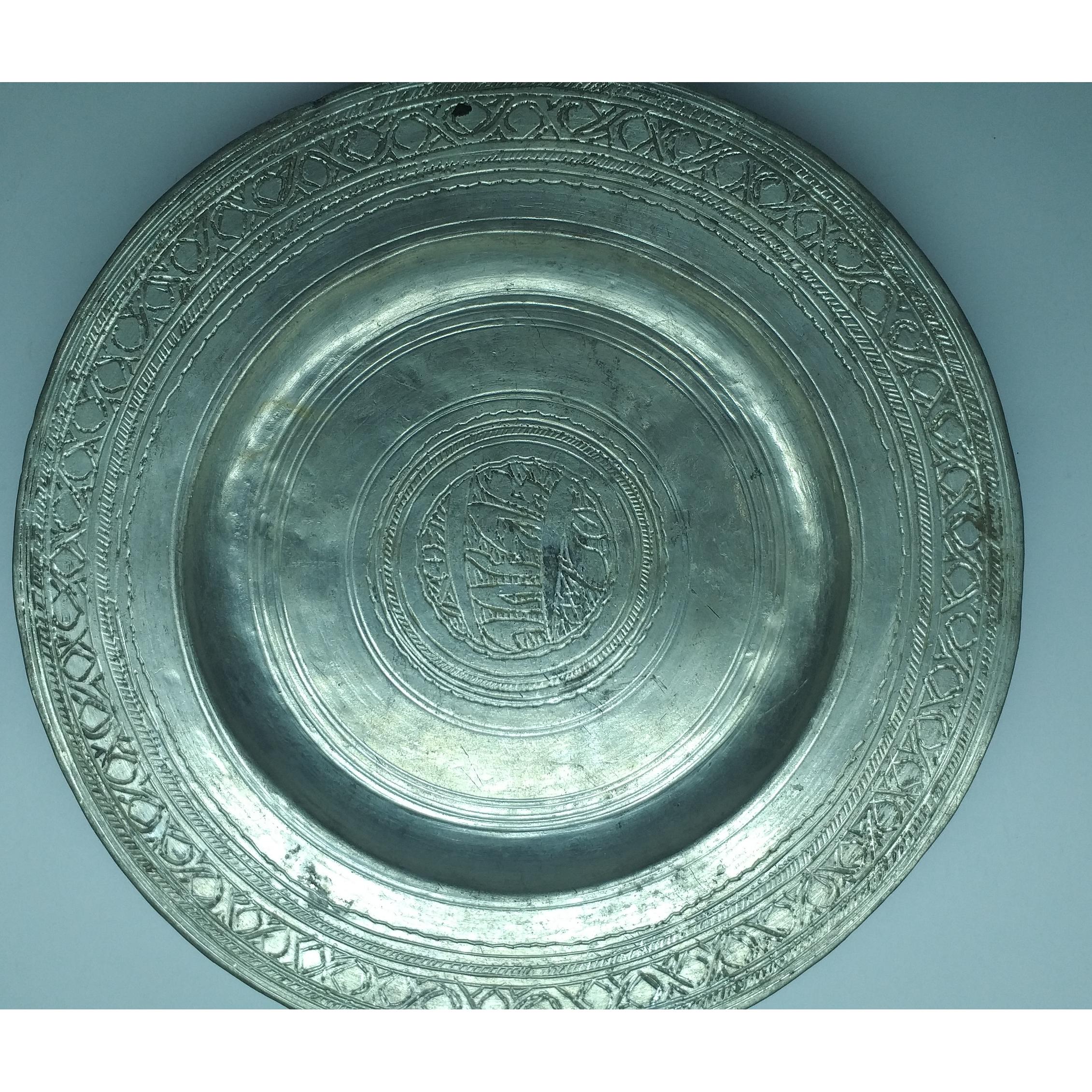 پیش دستی مهر دار قدیمی 5 عددی