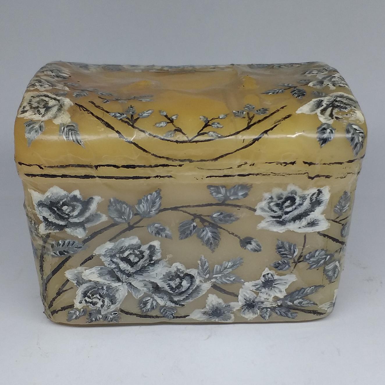 شمع دکوراتیو خاص صندوقچه ای قدیمی متوسط